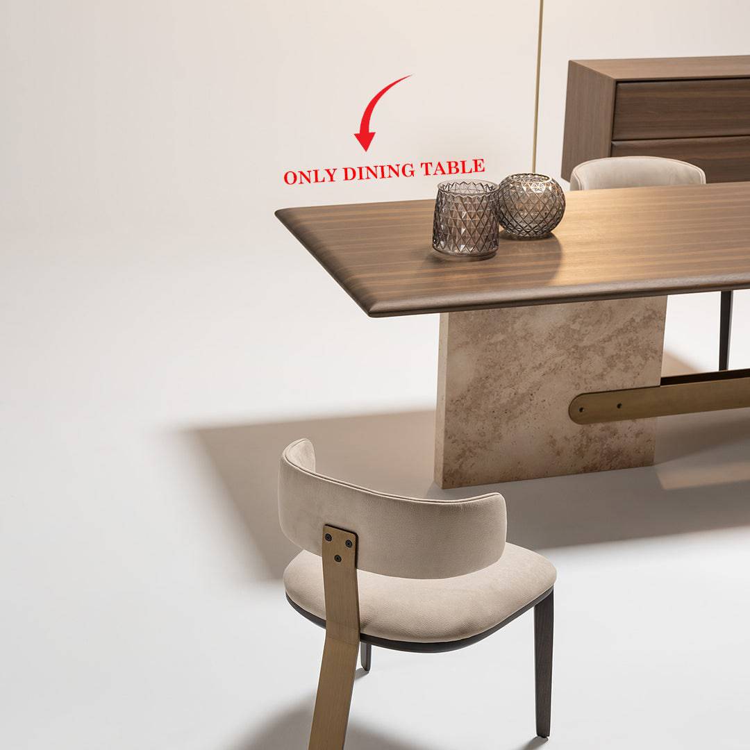 Era Dining Table With Marble Leg Era-Dining -  Dining Tables - ebarza Furniture UAE | Shop Modern Furniture in Abu Dhabi & Dubai - مفروشات ايبازرا في الامارات | تسوق اثاث عصري وديكورات مميزة في دبي وابوظبي