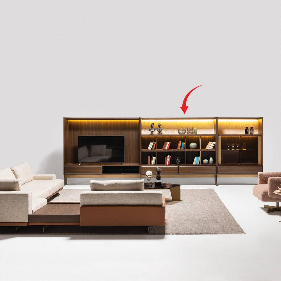 Era Wall Unit Bookshelf Block Era-Wall200 -  TV Units - ebarza Furniture UAE | Shop Modern Furniture in Abu Dhabi & Dubai - مفروشات ايبازرا في الامارات | تسوق اثاث عصري وديكورات مميزة في دبي وابوظبي