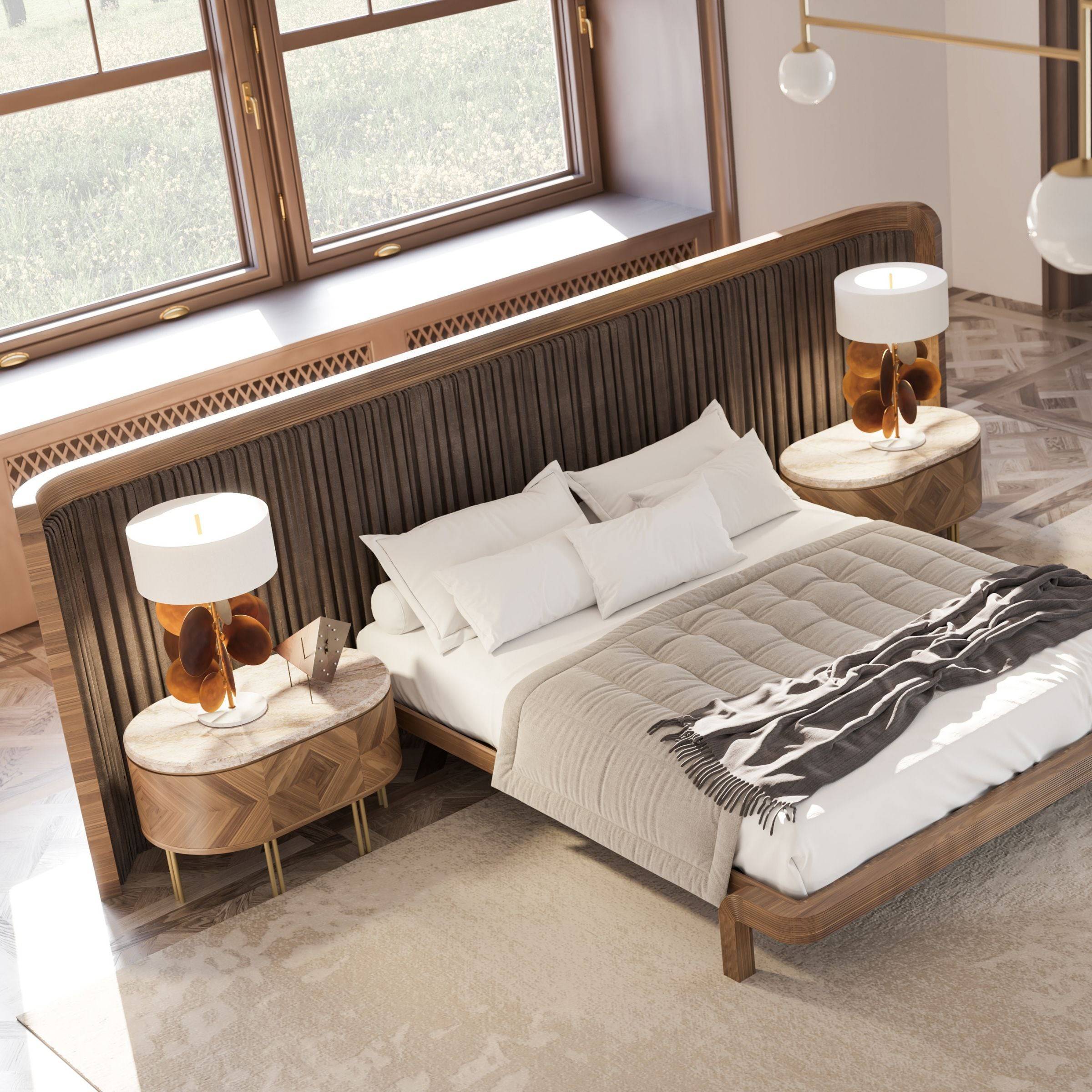 Display Item - Eva King Size Bedstead Eva-Bed Nakheel -  DISPLAY ITEM - ebarza Furniture UAE | Shop Modern Furniture in Abu Dhabi & Dubai - مفروشات ايبازرا في الامارات | تسوق اثاث عصري وديكورات مميزة في دبي وابوظبي