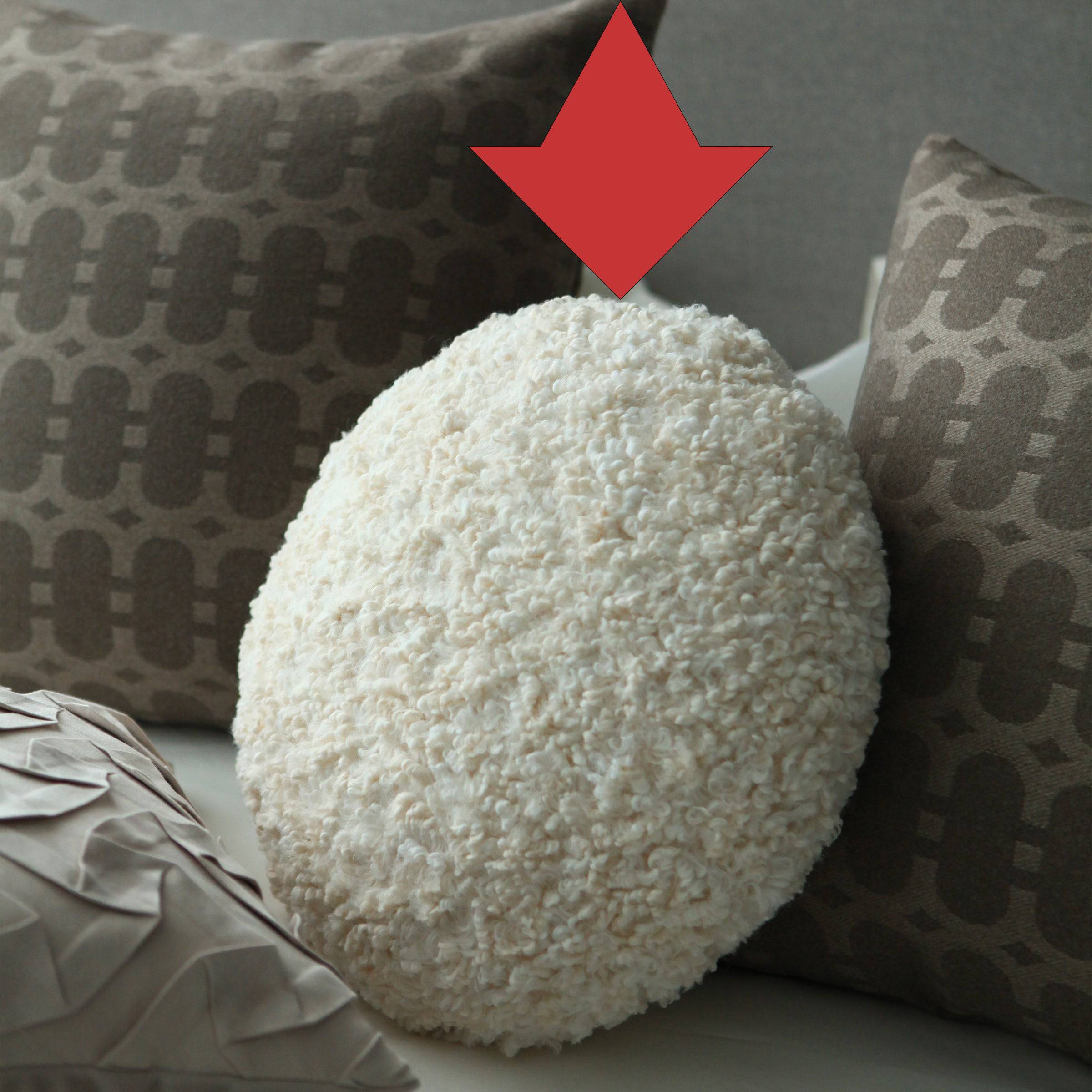 Pre-order 35 Days Delivery Eva Plush Round Cushion D 40Cm Ecc-048 -  Cushions - ebarza Furniture UAE | Shop Modern Furniture in Abu Dhabi & Dubai - مفروشات ايبازرا في الامارات | تسوق اثاث عصري وديكورات مميزة في دبي وابوظبي