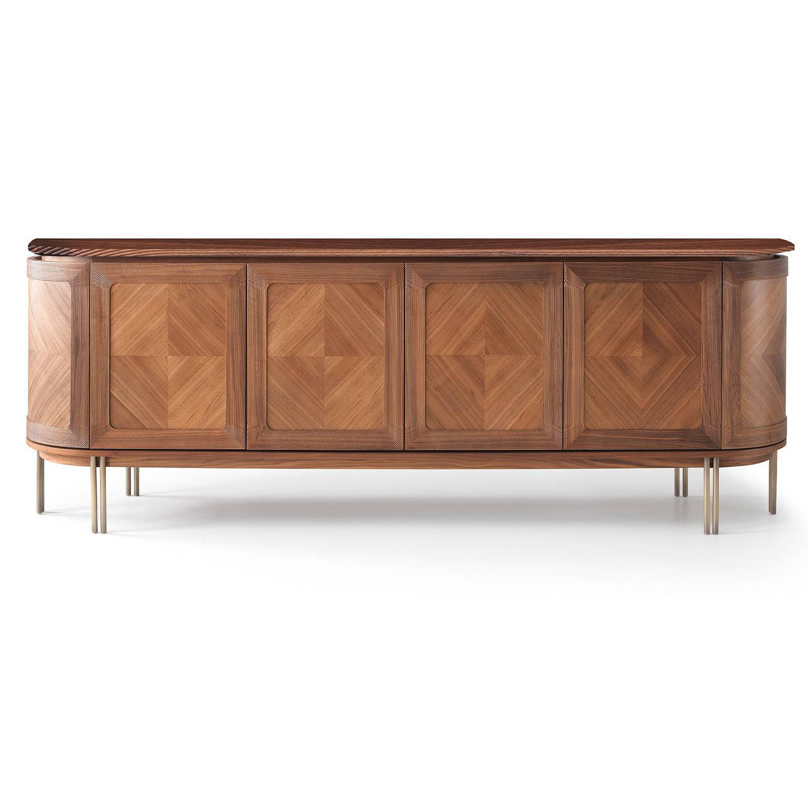 Eva Sideboard With Veneer Top Eva-Sideboard001 -  Sideboards - ebarza Furniture UAE | Shop Modern Furniture in Abu Dhabi & Dubai - مفروشات ايبازرا في الامارات | تسوق اثاث عصري وديكورات مميزة في دبي وابوظبي