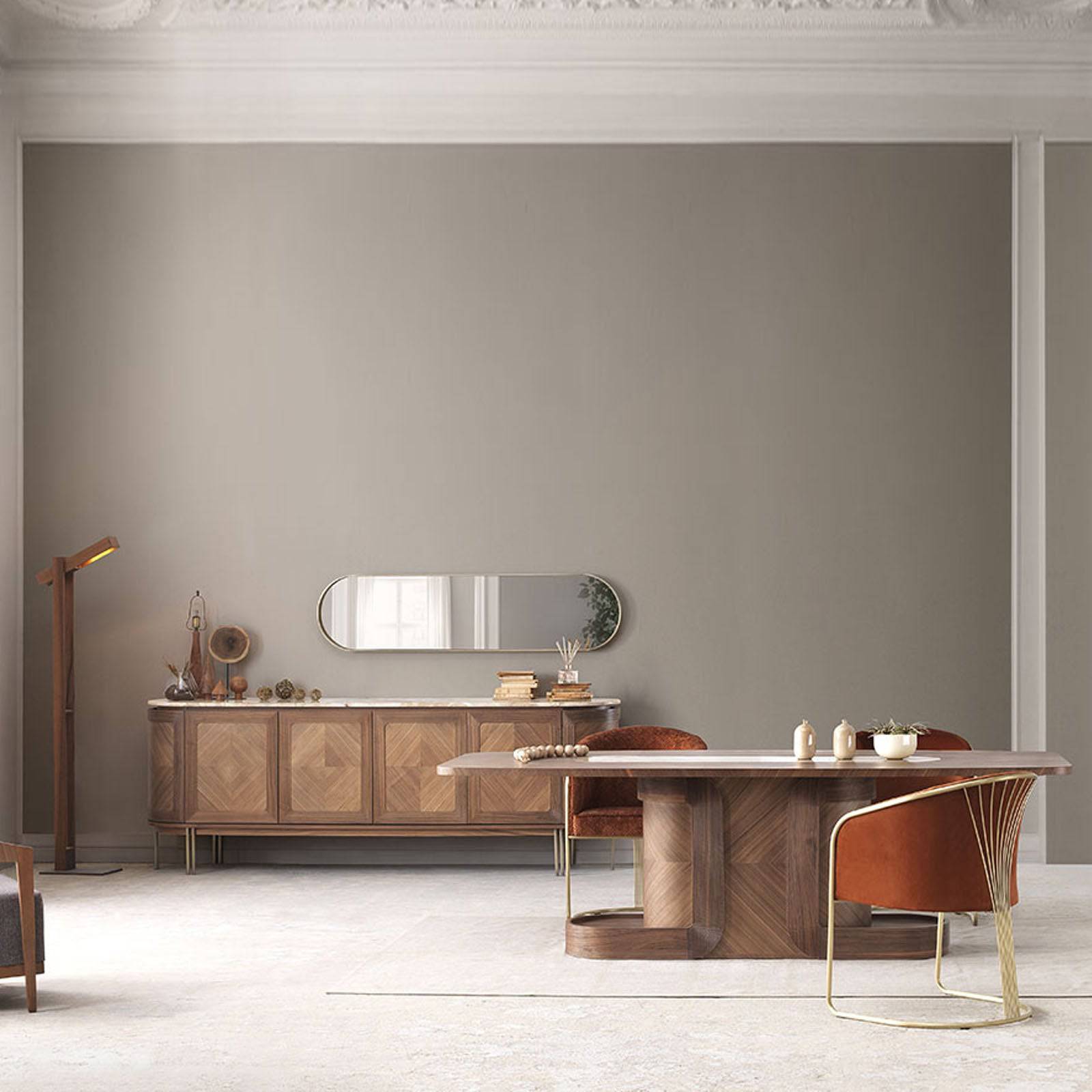 Eva Sideboard With Veneer Top Eva-Sideboard001 -  Sideboards - ebarza Furniture UAE | Shop Modern Furniture in Abu Dhabi & Dubai - مفروشات ايبازرا في الامارات | تسوق اثاث عصري وديكورات مميزة في دبي وابوظبي