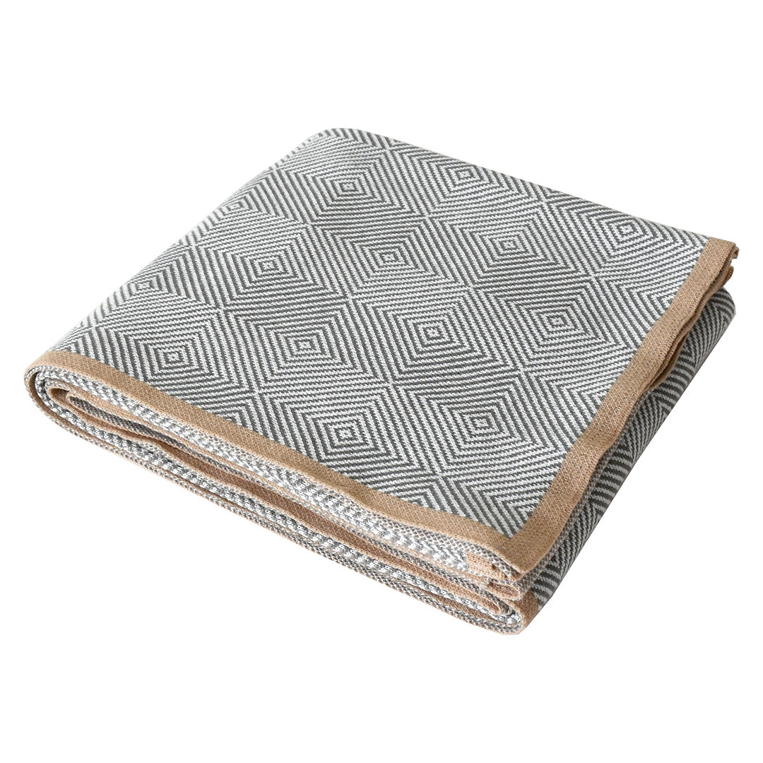SKJG Lessley knitted Blanket - ETB014 -  Blankets | بطانية منسوجة من SKJG Lessley - ebarza Furniture UAE | Shop Modern Furniture in Abu Dhabi & Dubai - مفروشات ايبازرا في الامارات | تسوق اثاث عصري وديكورات مميزة في دبي وابوظبي