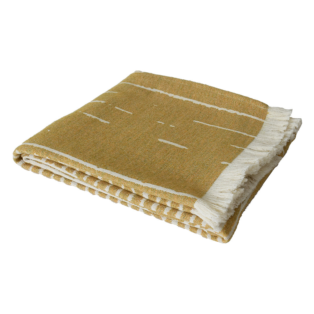 SKJG Noah cotton blend blanket - ETB018 -  Blankets - ebarza Furniture UAE | Shop Modern Furniture in Abu Dhabi & Dubai - مفروشات ايبازرا في الامارات | تسوق اثاث عصري وديكورات مميزة في دبي وابوظبي