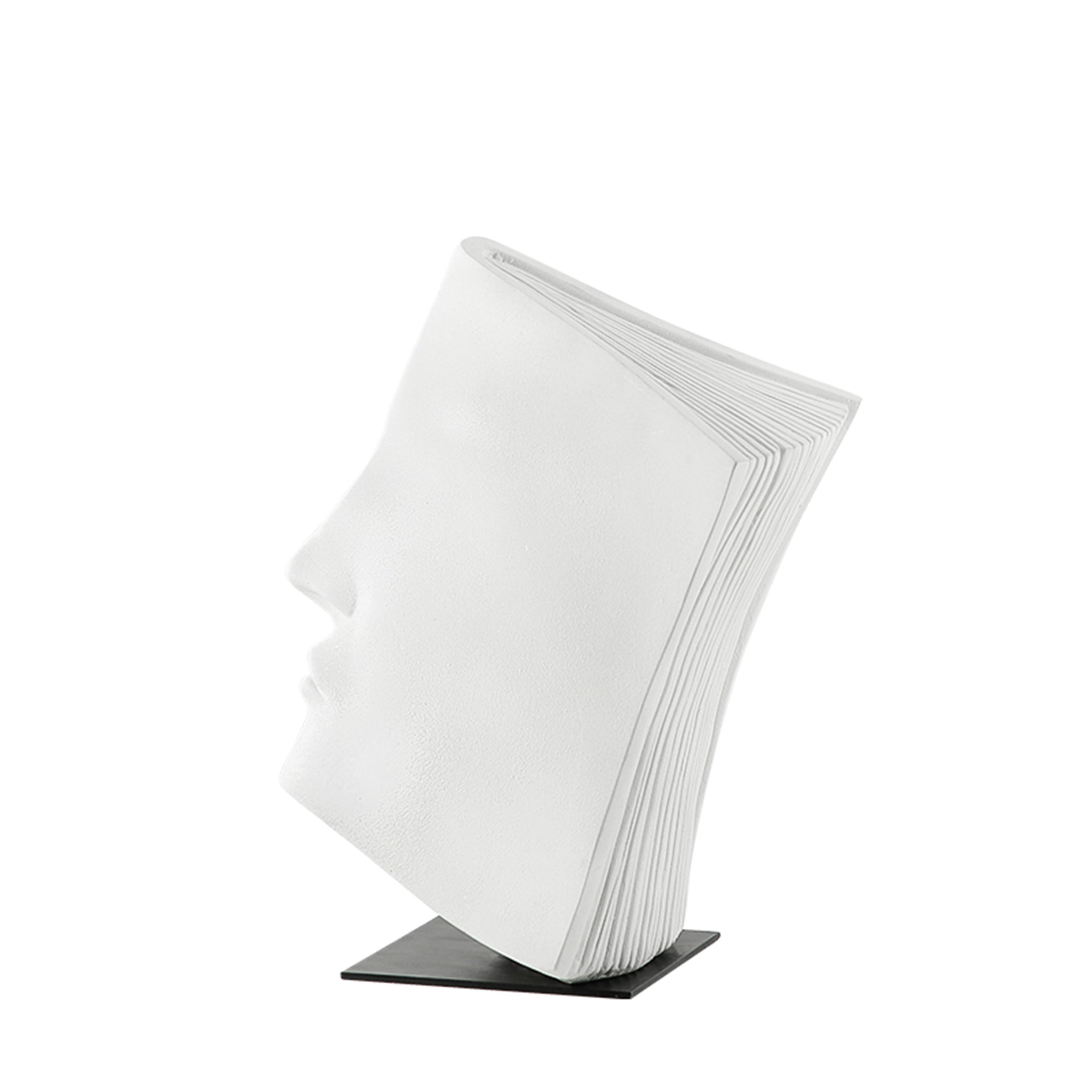 Face Book Ornament White Fc-Sz2150B -  Home Decor Figurines - ebarza Furniture UAE | Shop Modern Furniture in Abu Dhabi & Dubai - مفروشات ايبازرا في الامارات | تسوق اثاث عصري وديكورات مميزة في دبي وابوظبي