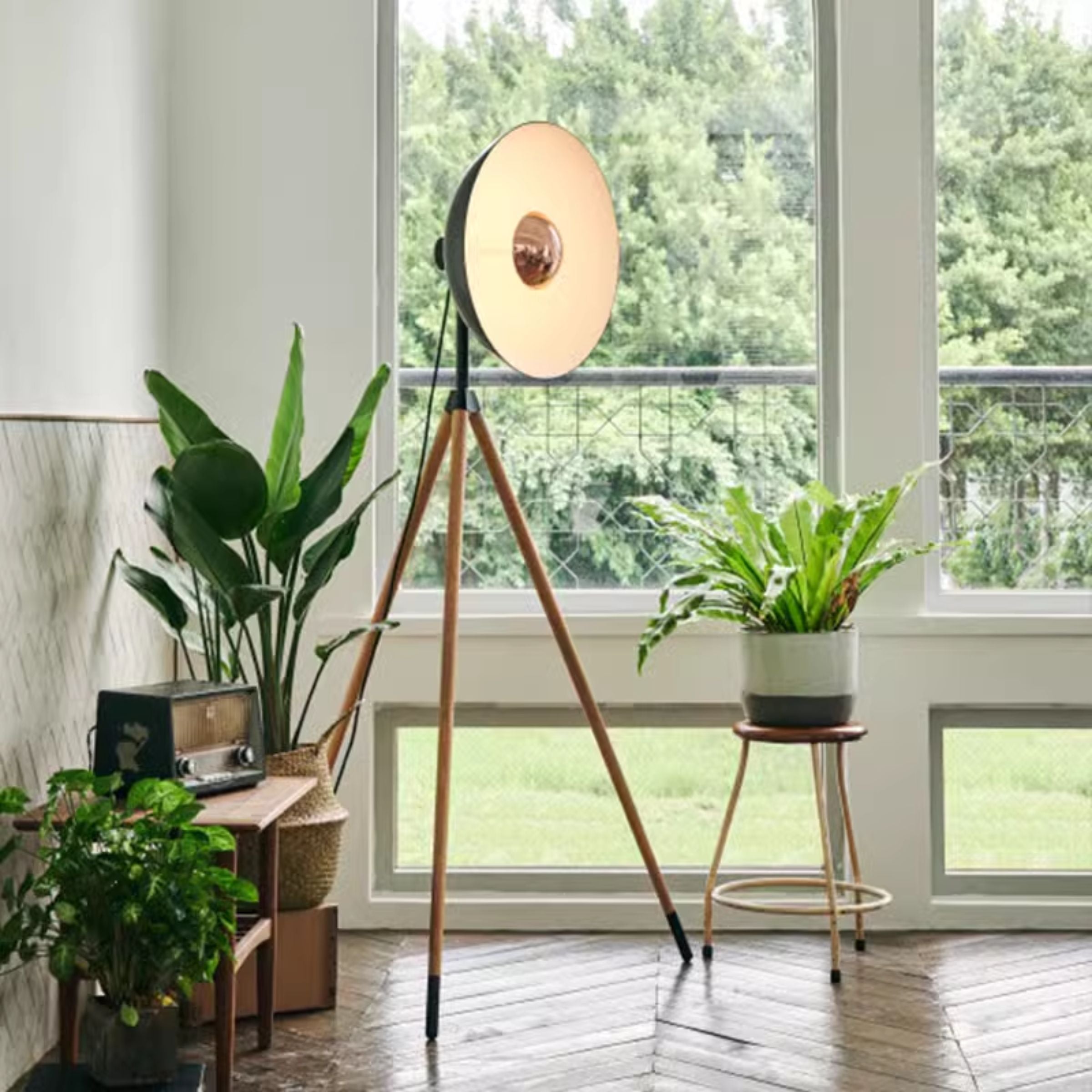 Fame Wooden Floor Lamp CY-LTD-1007 -  Floor Lamps - ebarza Furniture UAE | Shop Modern Furniture in Abu Dhabi & Dubai - مفروشات ايبازرا في الامارات | تسوق اثاث عصري وديكورات مميزة في دبي وابوظبي