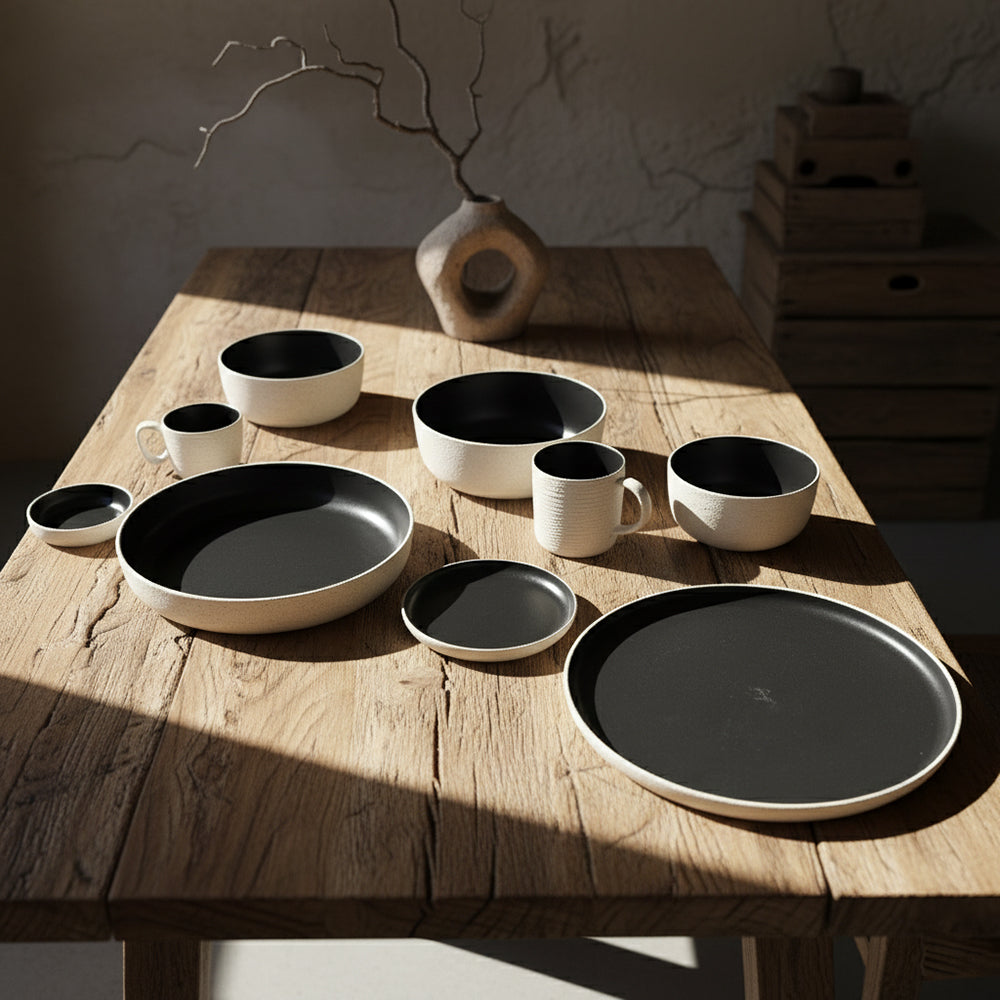 Artisan Ceramic Plate  E800-P-06089  6 -  Plates - ebarza Furniture UAE | Shop Modern Furniture in Abu Dhabi & Dubai - مفروشات ايبازرا في الامارات | تسوق اثاث عصري وديكورات مميزة في دبي وابوظبي