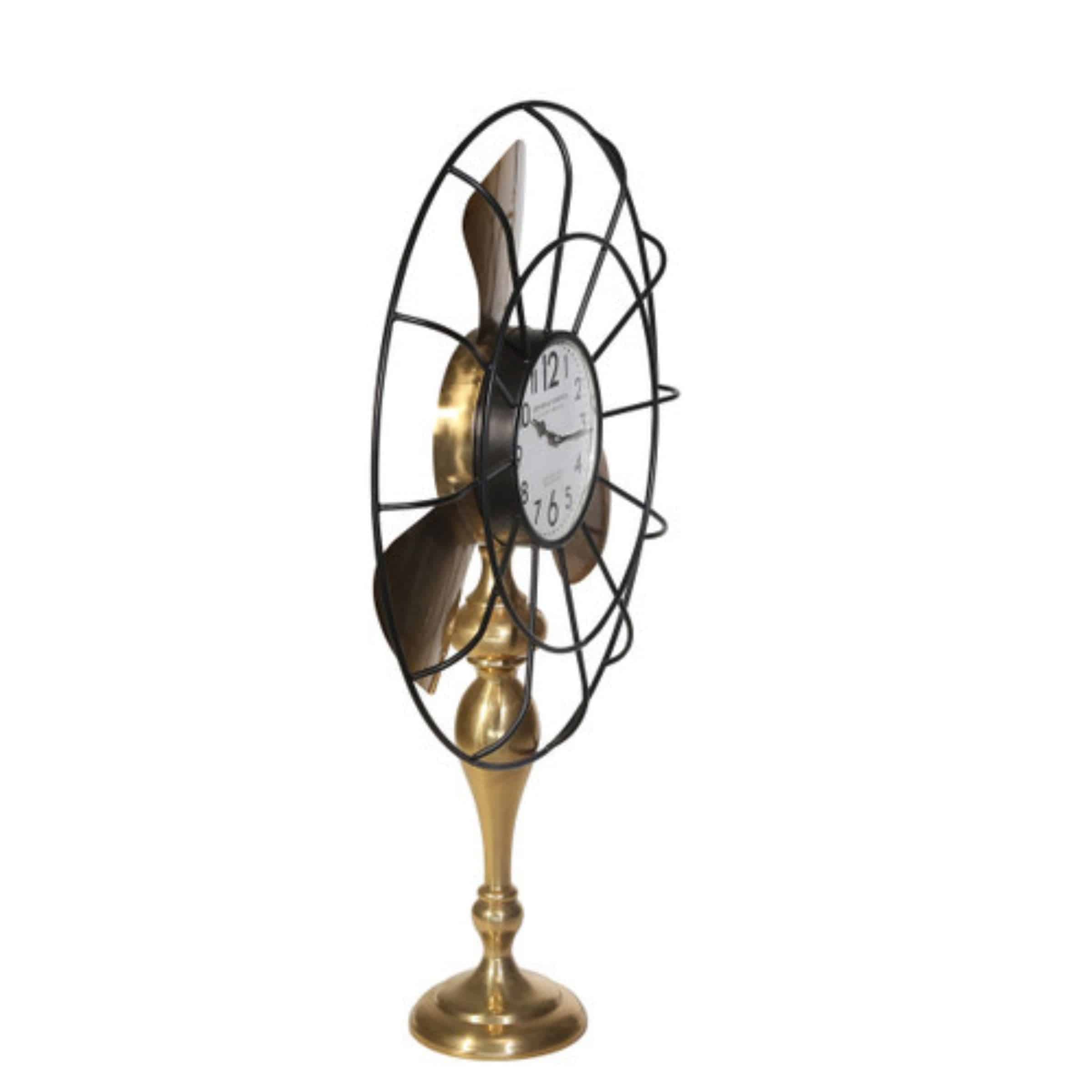 Display Item - Fan-Style Table Clock 14840-02 Nakheel -  DISPLAY ITEM - ebarza Furniture UAE | Shop Modern Furniture in Abu Dhabi & Dubai - مفروشات ايبازرا في الامارات | تسوق اثاث عصري وديكورات مميزة في دبي وابوظبي
