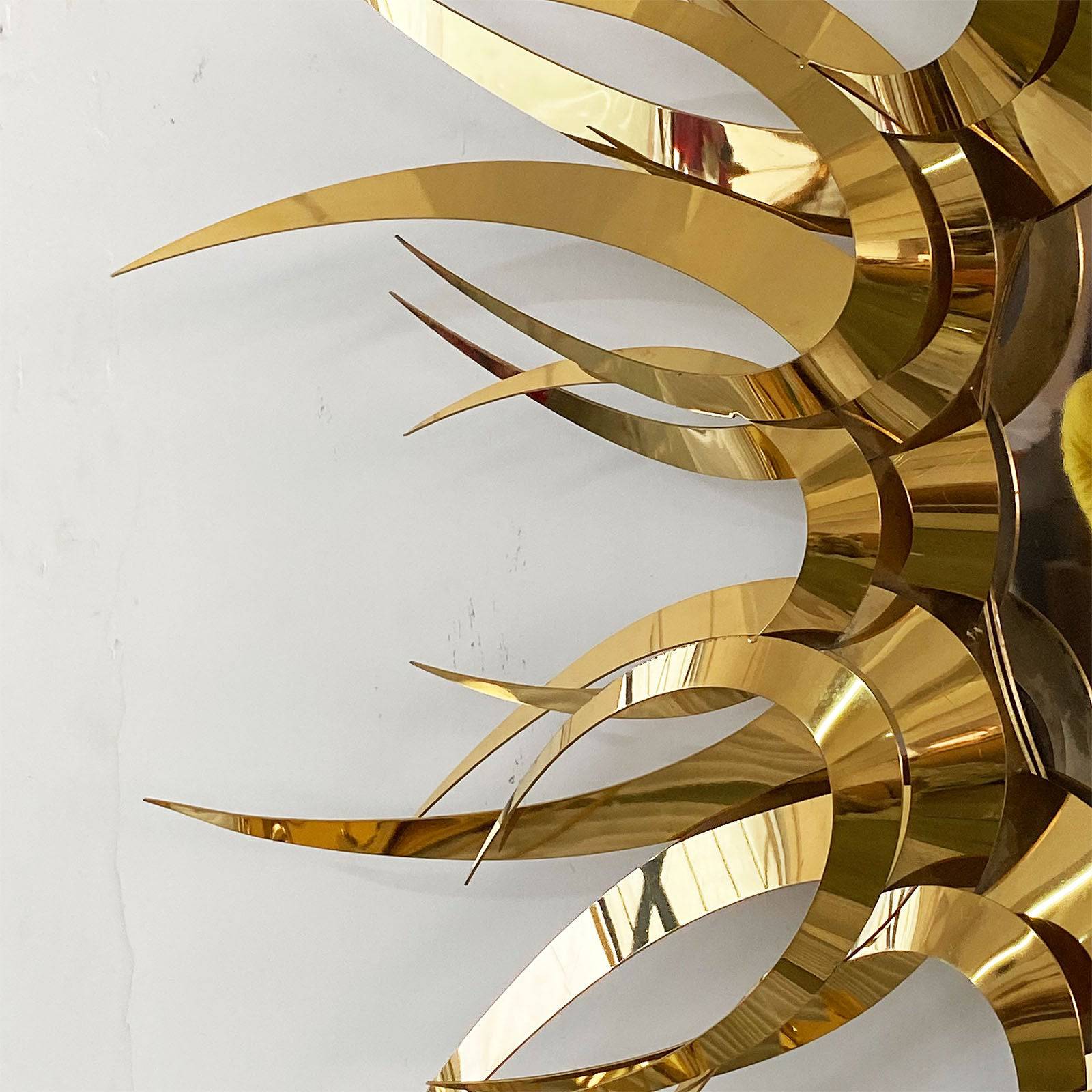 Flame Handcrafted Stainless Steel Artwork Bg2020118 -  Artwork - ebarza Furniture UAE | Shop Modern Furniture in Abu Dhabi & Dubai - مفروشات ايبازرا في الامارات | تسوق اثاث عصري وديكورات مميزة في دبي وابوظبي