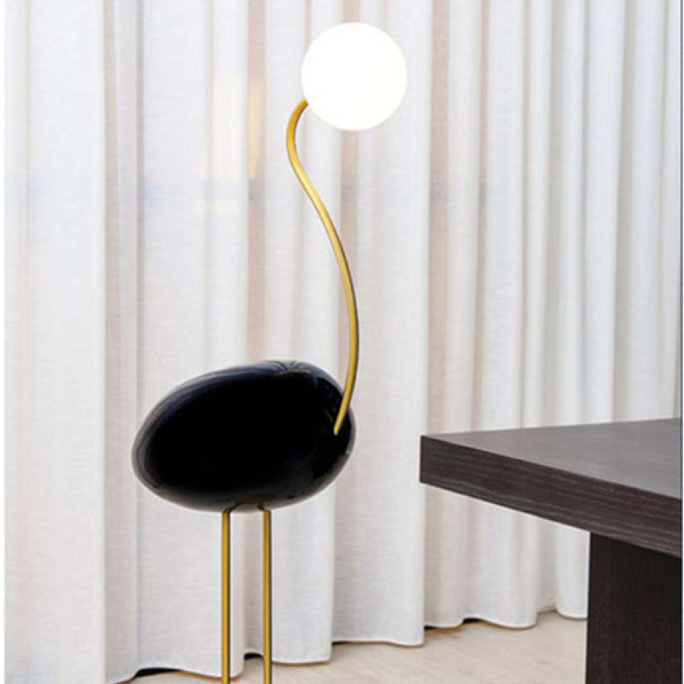 Display Item - Flamingo Floor Lamp black CY-LTD-1011-B Nakheel -  DISPLAY ITEM - ebarza Furniture UAE | Shop Modern Furniture in Abu Dhabi & Dubai - مفروشات ايبازرا في الامارات | تسوق اثاث عصري وديكورات مميزة في دبي وابوظبي