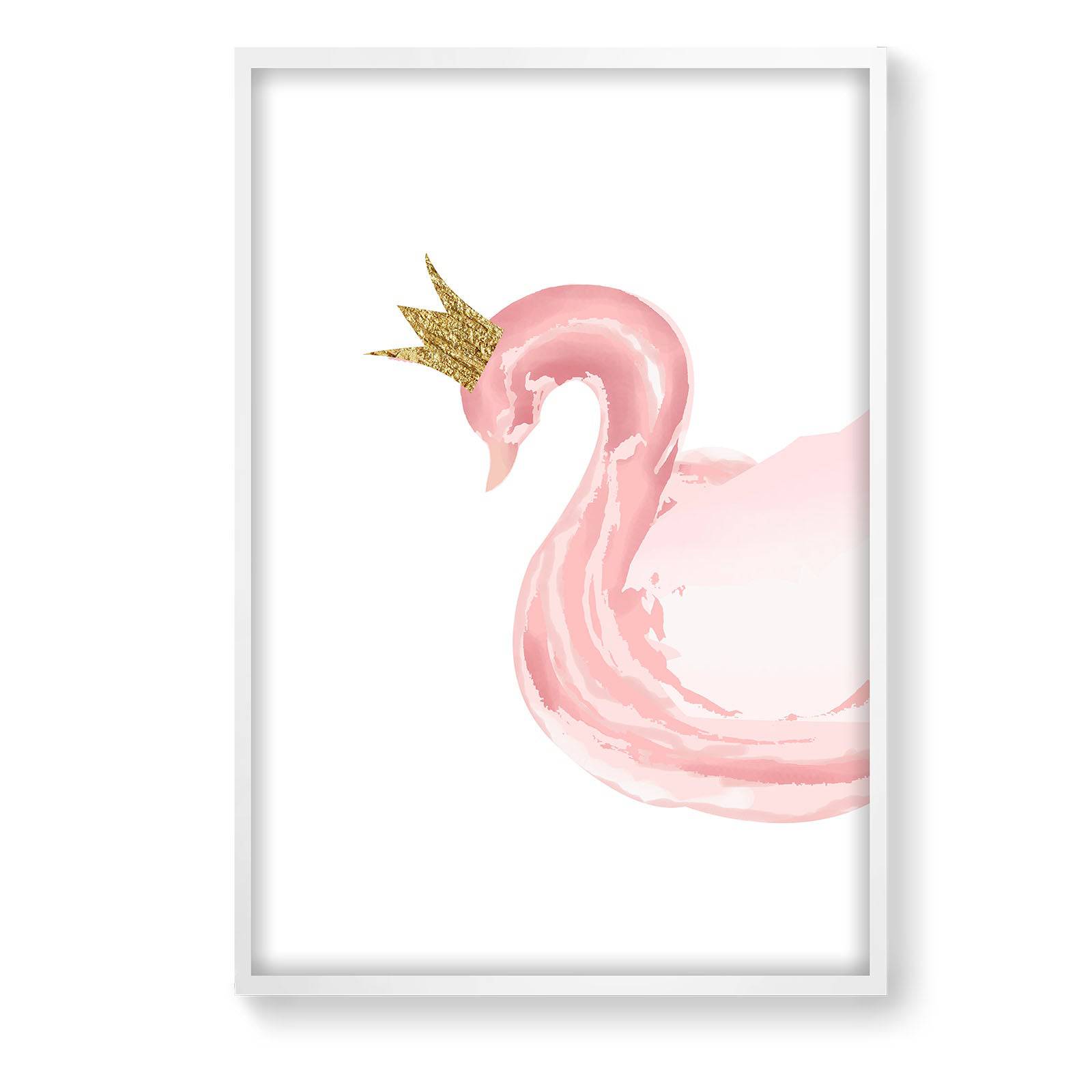 Flamingo Queen Framed Graphic Art Print  Soapr0006 -  Paintings - ebarza Furniture UAE | Shop Modern Furniture in Abu Dhabi & Dubai - مفروشات ايبازرا في الامارات | تسوق اثاث عصري وديكورات مميزة في دبي وابوظبي