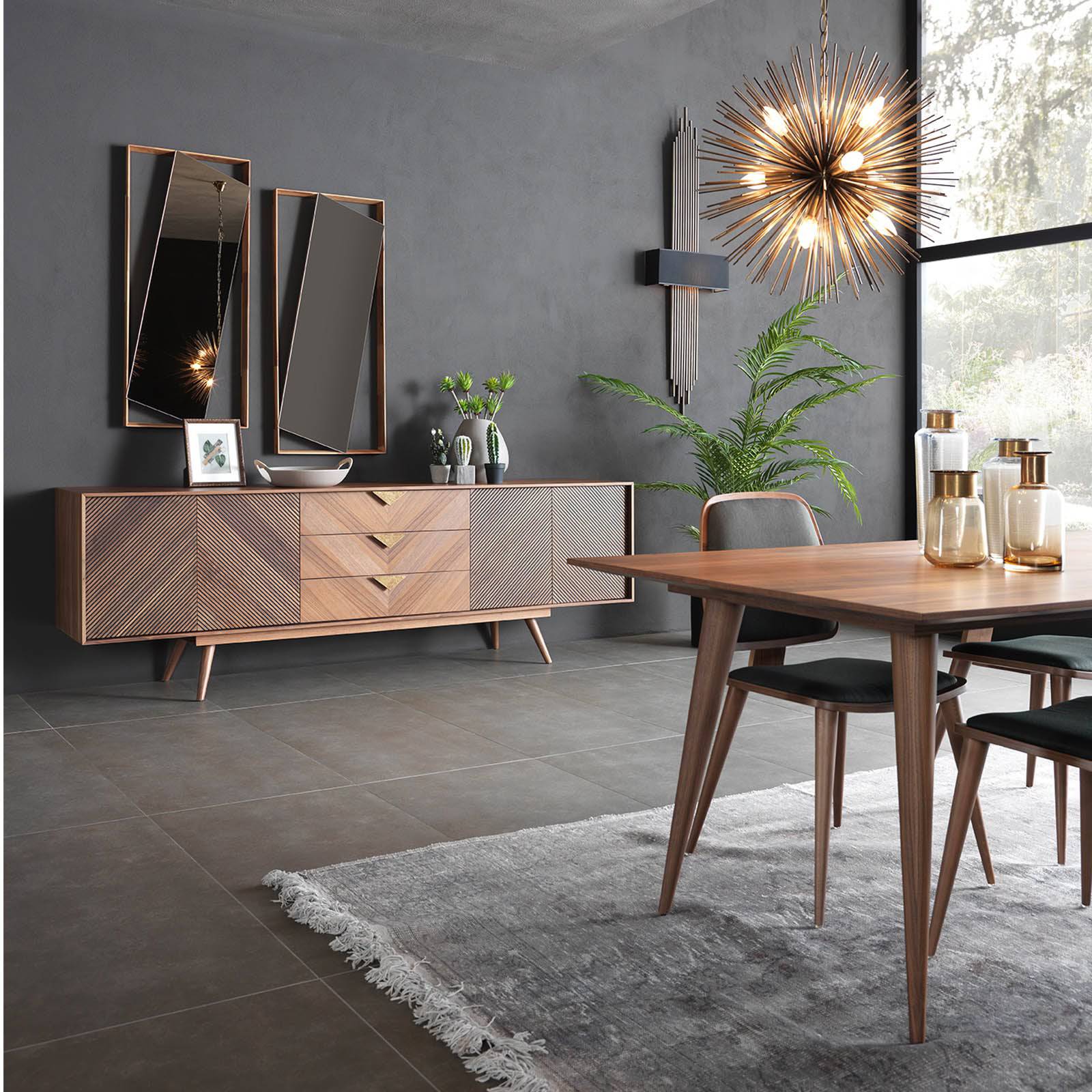 Florya Extendable Dining Table Flodining003 -  Dining Tables - ebarza Furniture UAE | Shop Modern Furniture in Abu Dhabi & Dubai - مفروشات ايبازرا في الامارات | تسوق اثاث عصري وديكورات مميزة في دبي وابوظبي