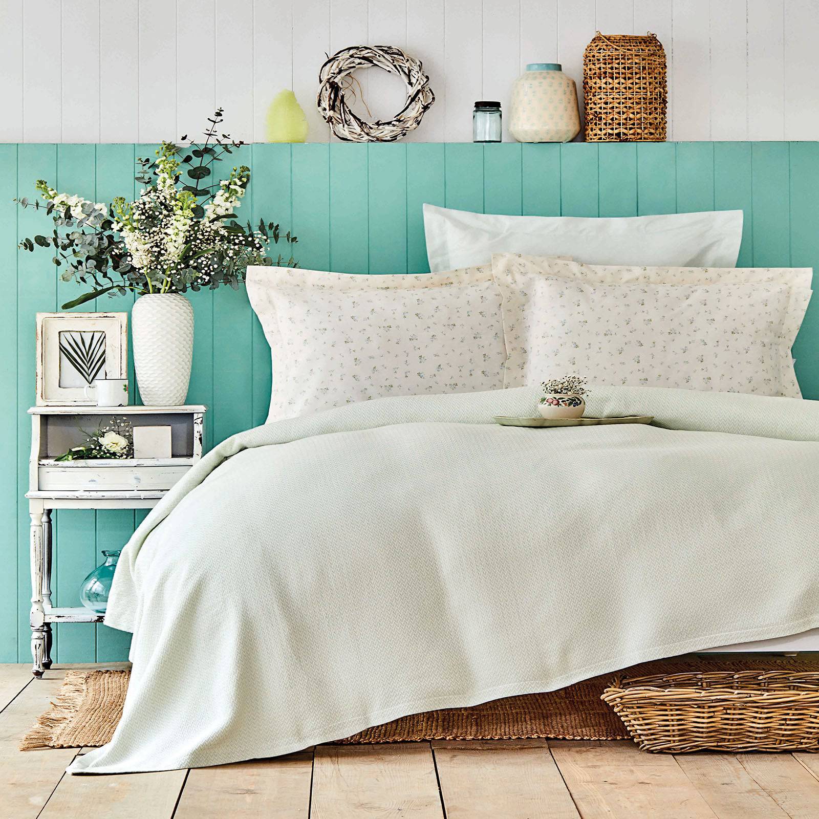 Fois Su Yesili   Bedding  Set 200.16.01.0075 -  Bedding - ebarza Furniture UAE | Shop Modern Furniture in Abu Dhabi & Dubai - مفروشات ايبازرا في الامارات | تسوق اثاث عصري وديكورات مميزة في دبي وابوظبي