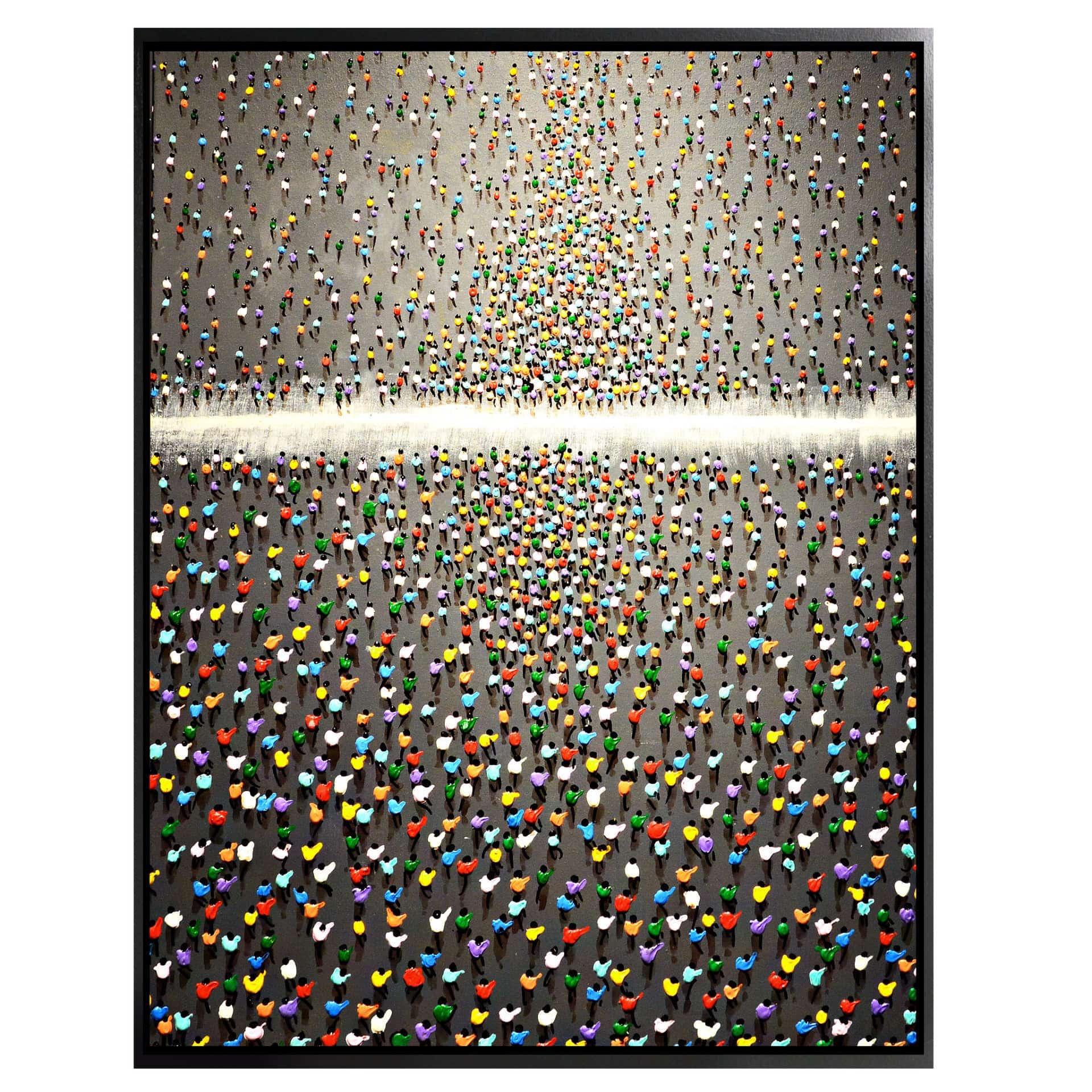 Folks Hand Painted Art Painting With Frame 95X125 Cm PNP009-SOAP0058 -  Paintings - ebarza Furniture UAE | Shop Modern Furniture in Abu Dhabi & Dubai - مفروشات ايبازرا في الامارات | تسوق اثاث عصري وديكورات مميزة في دبي وابوظبي