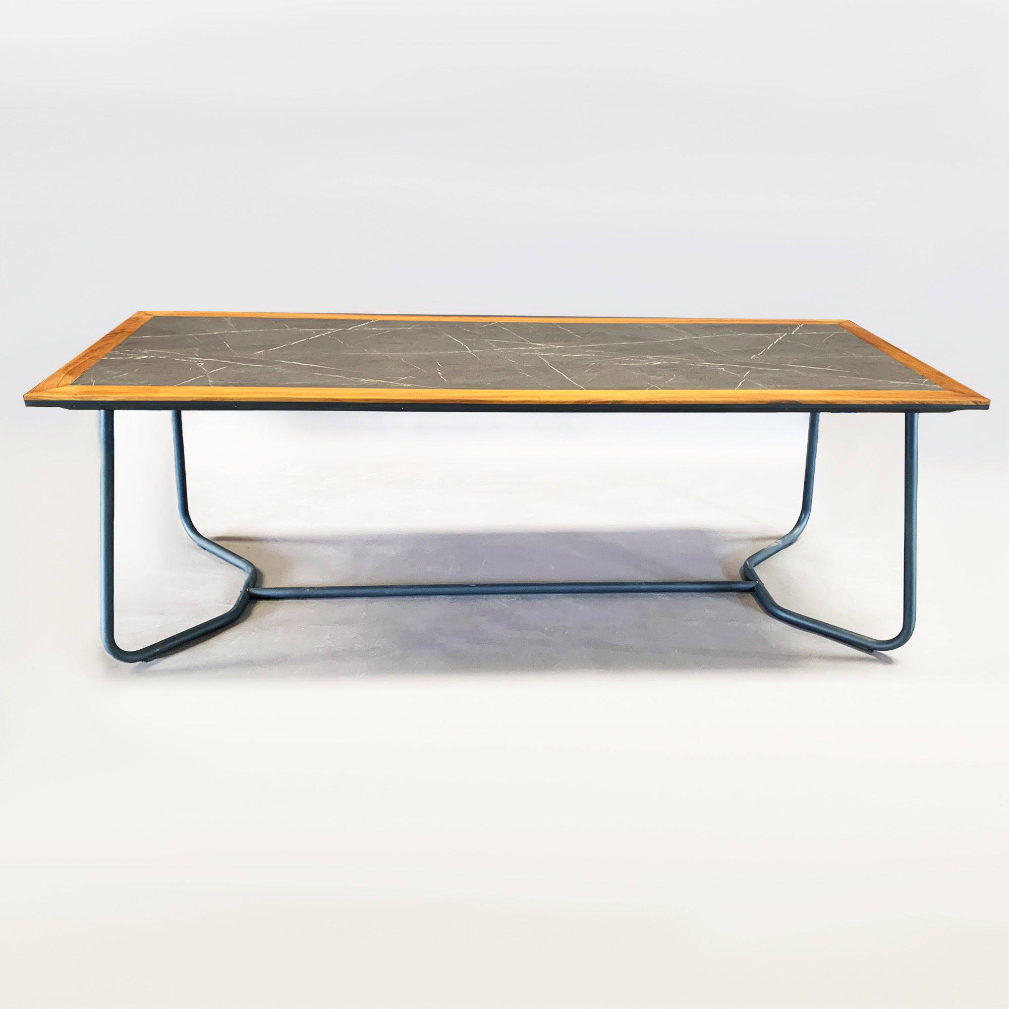 Forsa Solid Teak Wood And Aluminum Outdoor Table (Mythra Table) -  Outdoor Tables - ebarza Furniture UAE | Shop Modern Furniture in Abu Dhabi & Dubai - مفروشات ايبازرا في الامارات | تسوق اثاث عصري وديكورات مميزة في دبي وابوظبي