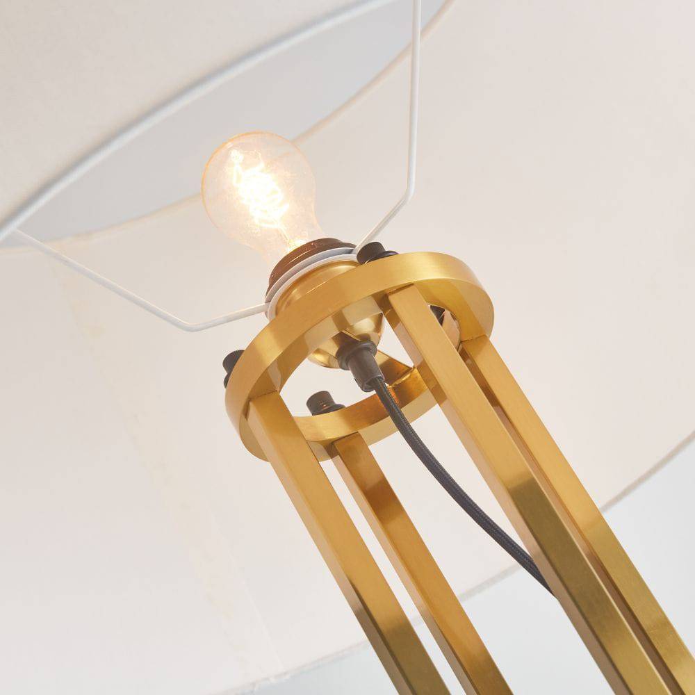 As Is - Four Bar Floor Lamp Cy-Ltd-1009-G -  DISPLAY ITEM - ebarza Furniture UAE | Shop Modern Furniture in Abu Dhabi & Dubai - مفروشات ايبازرا في الامارات | تسوق اثاث عصري وديكورات مميزة في دبي وابوظبي
