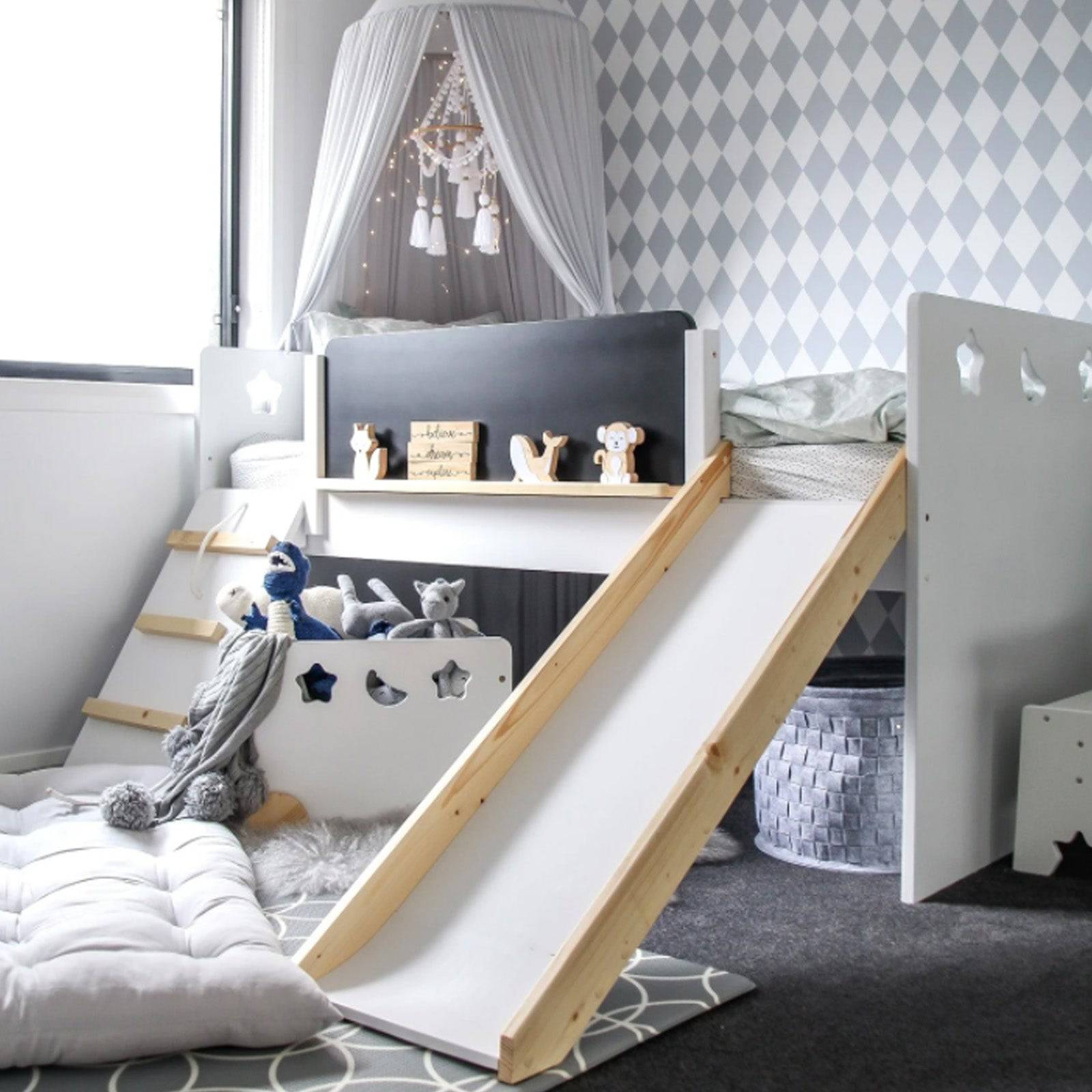 Fun Kids Bed HK-C004 -  Kids Beds - ebarza Furniture UAE | Shop Modern Furniture in Abu Dhabi & Dubai - مفروشات ايبازرا في الامارات | تسوق اثاث عصري وديكورات مميزة في دبي وابوظبي