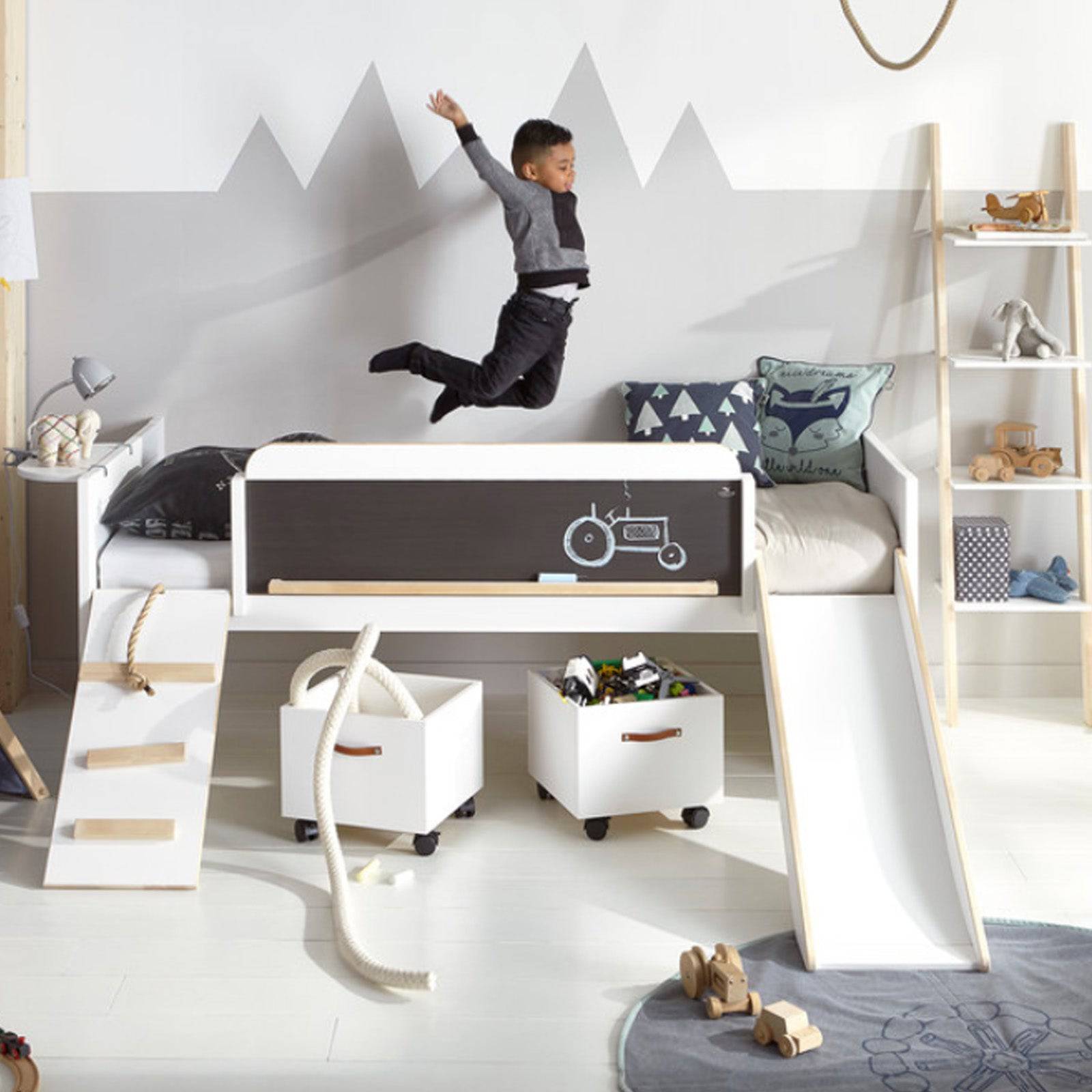 Fun Kids Bed HK-C004 -  Kids Beds - ebarza Furniture UAE | Shop Modern Furniture in Abu Dhabi & Dubai - مفروشات ايبازرا في الامارات | تسوق اثاث عصري وديكورات مميزة في دبي وابوظبي