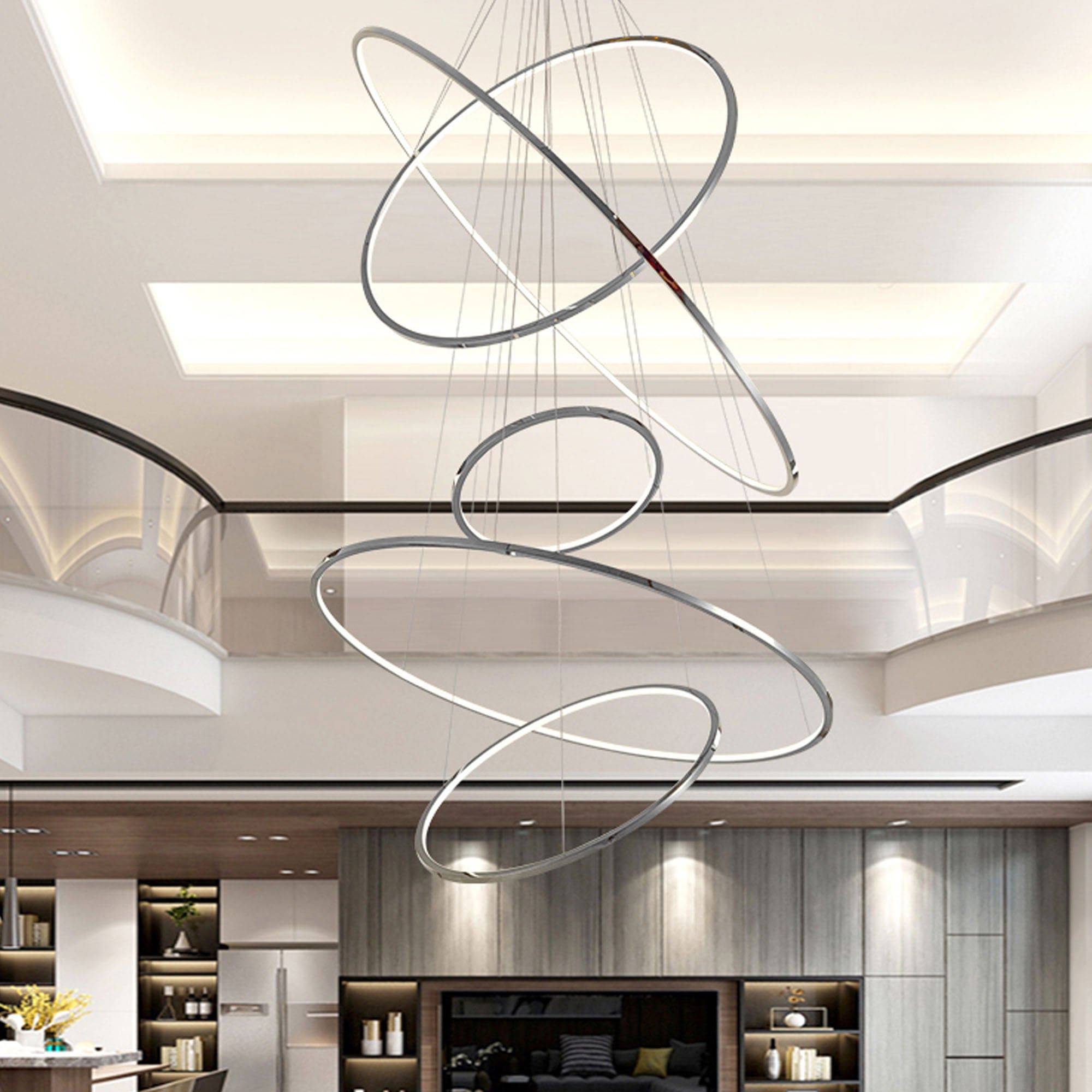Galaxy Ring Light 100 Cm Cy-New-088-1000-C -  Pendant Lamps - ebarza Furniture UAE | Shop Modern Furniture in Abu Dhabi & Dubai - مفروشات ايبازرا في الامارات | تسوق اثاث عصري وديكورات مميزة في دبي وابوظبي