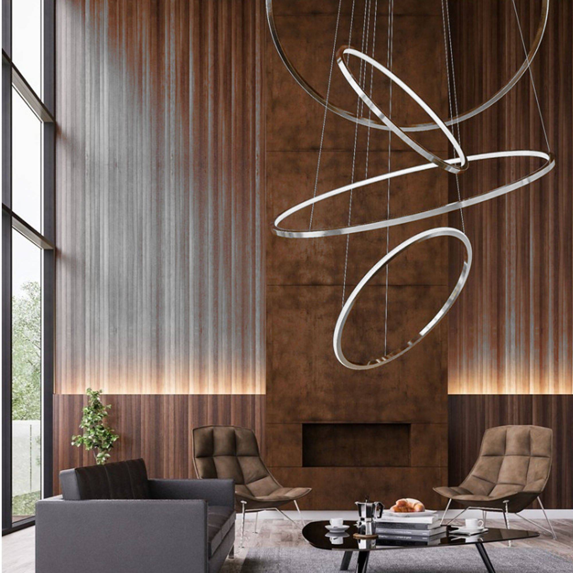 Galaxy Ring Light 100 Cm Cy-New-088-1000-C -  Pendant Lamps - ebarza Furniture UAE | Shop Modern Furniture in Abu Dhabi & Dubai - مفروشات ايبازرا في الامارات | تسوق اثاث عصري وديكورات مميزة في دبي وابوظبي