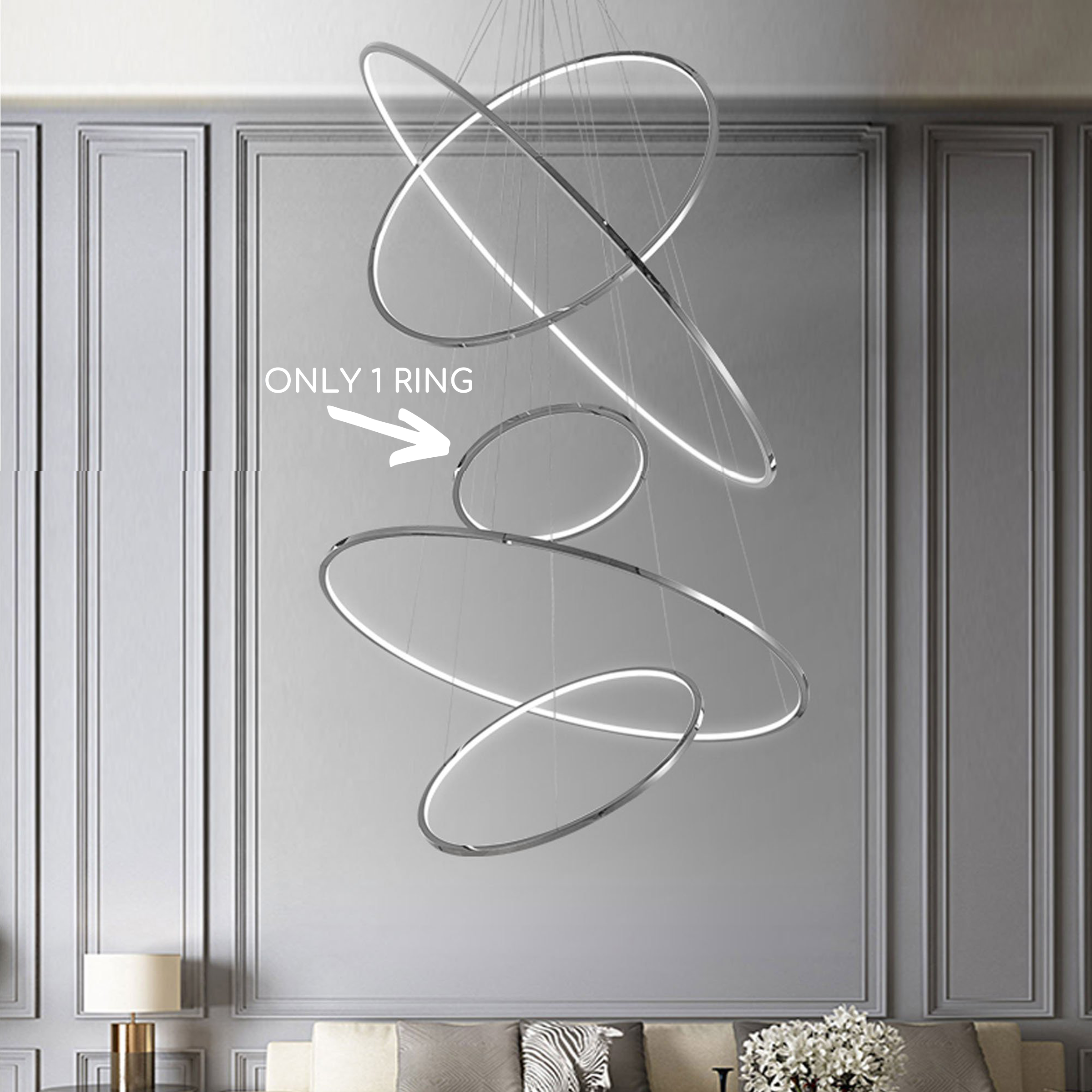 Galaxy Ring Light 80 Cm Cy-New-088-800-C -  Pendant Lamps - ebarza Furniture UAE | Shop Modern Furniture in Abu Dhabi & Dubai - مفروشات ايبازرا في الامارات | تسوق اثاث عصري وديكورات مميزة في دبي وابوظبي