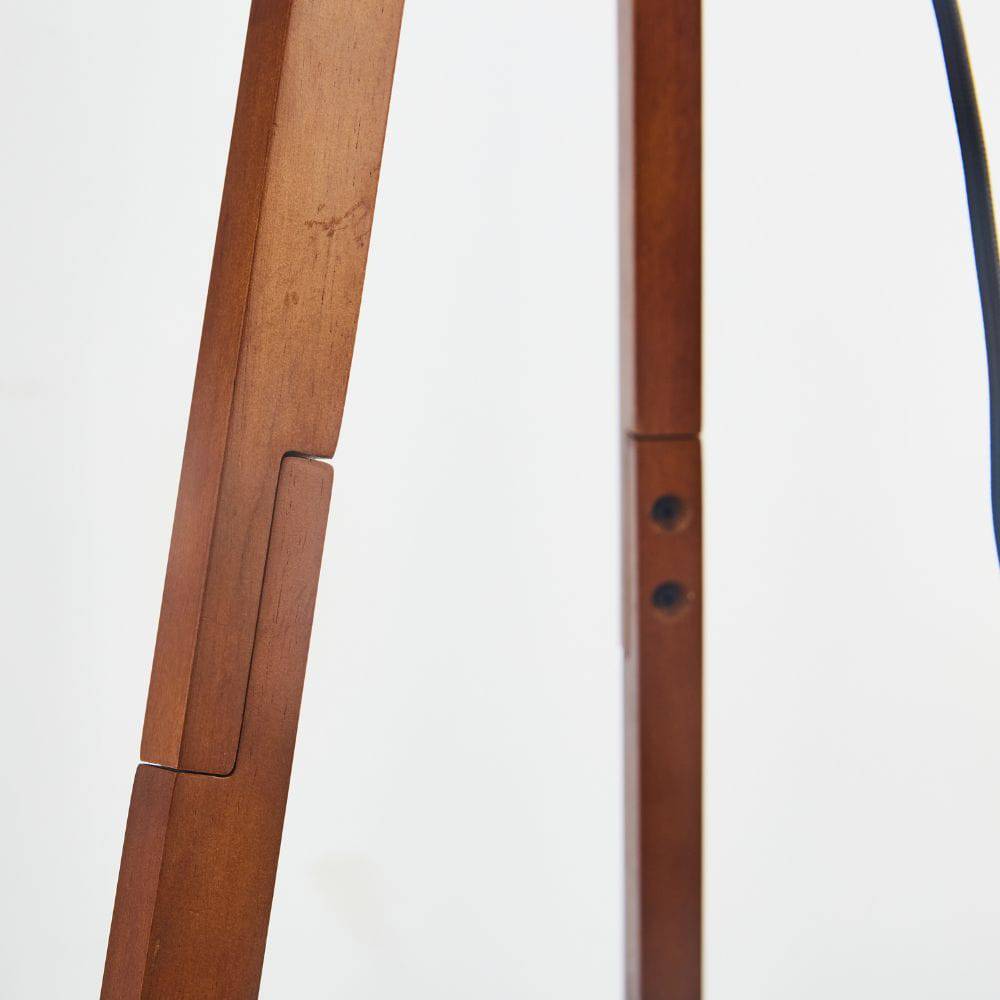 As Is - Gem Wooden Tripod Floor Lamp Cy-Ltd-1000 -  DISPLAY ITEM - ebarza Furniture UAE | Shop Modern Furniture in Abu Dhabi & Dubai - مفروشات ايبازرا في الامارات | تسوق اثاث عصري وديكورات مميزة في دبي وابوظبي
