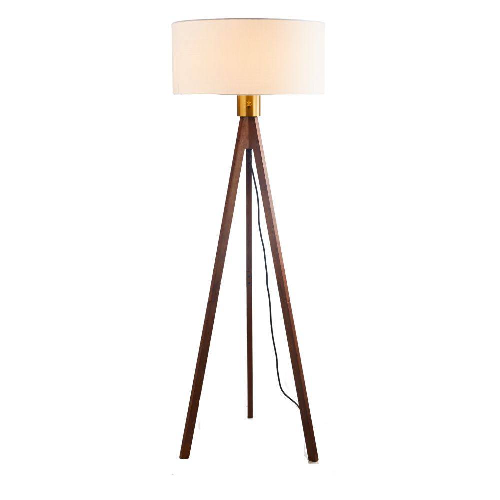 As Is - Gem Wooden Tripod Floor Lamp Cy-Ltd-1000 -  DISPLAY ITEM - ebarza Furniture UAE | Shop Modern Furniture in Abu Dhabi & Dubai - مفروشات ايبازرا في الامارات | تسوق اثاث عصري وديكورات مميزة في دبي وابوظبي