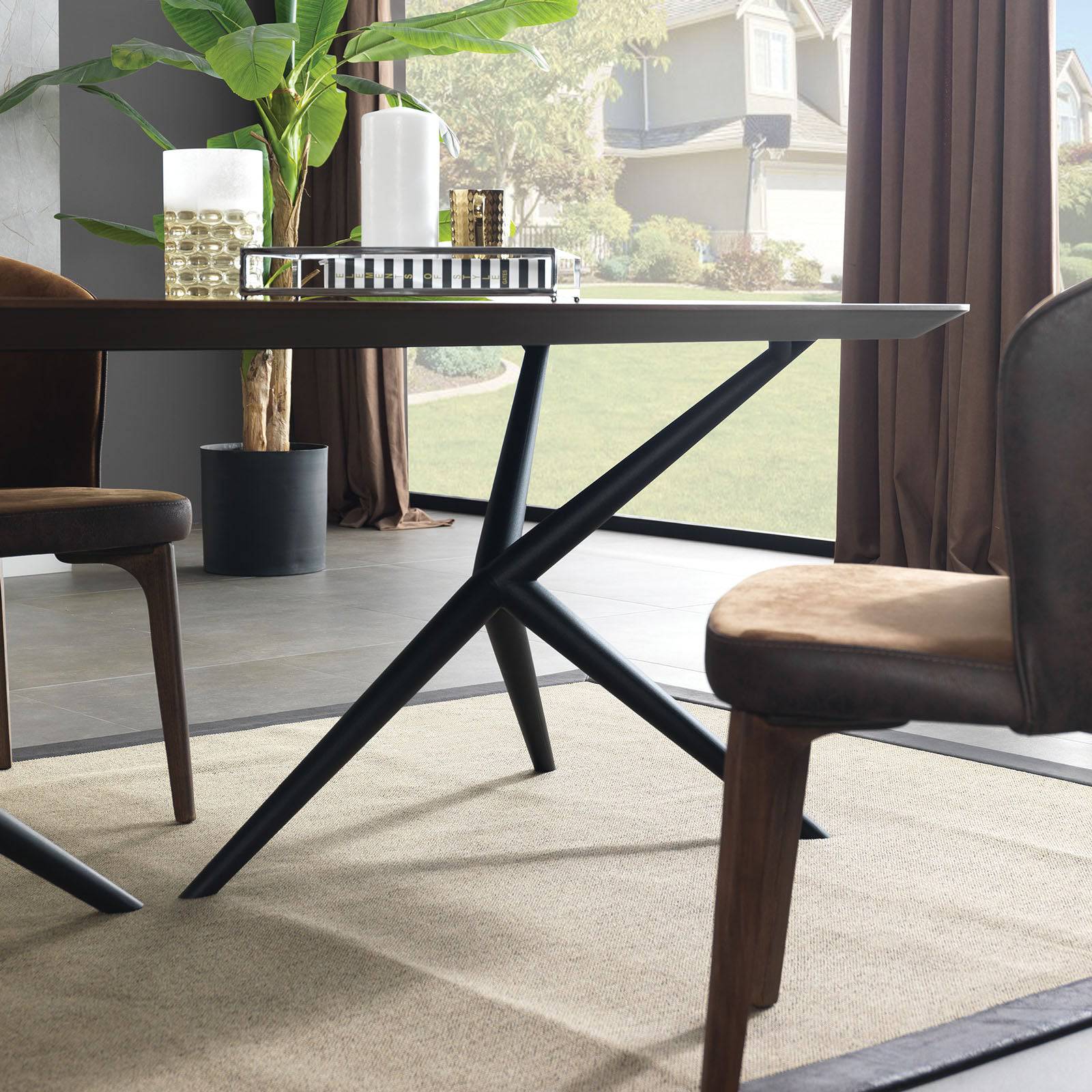 Ginda Dining Table Ginda015-Table -  Dining Tables - ebarza Furniture UAE | Shop Modern Furniture in Abu Dhabi & Dubai - مفروشات ايبازرا في الامارات | تسوق اثاث عصري وديكورات مميزة في دبي وابوظبي