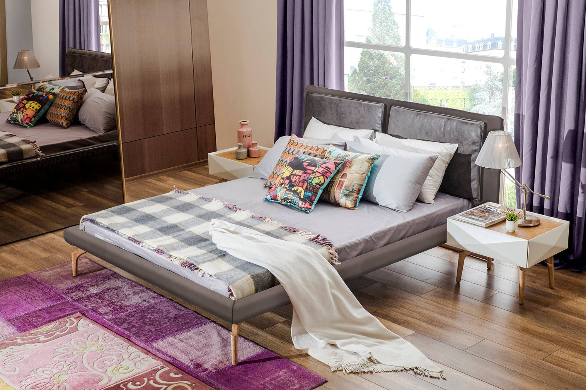 AS IS - Giza Bedroom  Set  Giza001 -  DISPLAY ITEM - ebarza Furniture UAE | Shop Modern Furniture in Abu Dhabi & Dubai - مفروشات ايبازرا في الامارات | تسوق اثاث عصري وديكورات مميزة في دبي وابوظبي