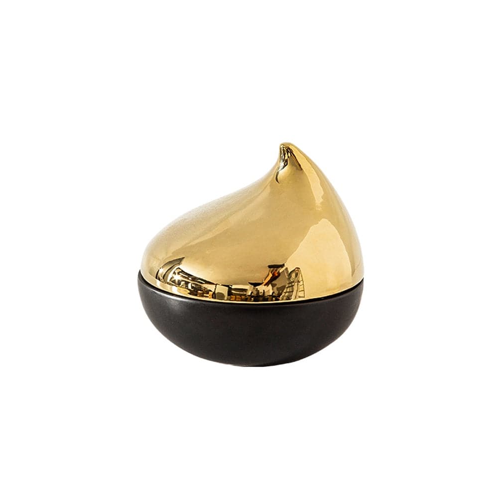 Gold Bird Decoration Jar-B Fa-D21074B -  Vases - ebarza Furniture UAE | Shop Modern Furniture in Abu Dhabi & Dubai - مفروشات ايبازرا في الامارات | تسوق اثاث عصري وديكورات مميزة في دبي وابوظبي