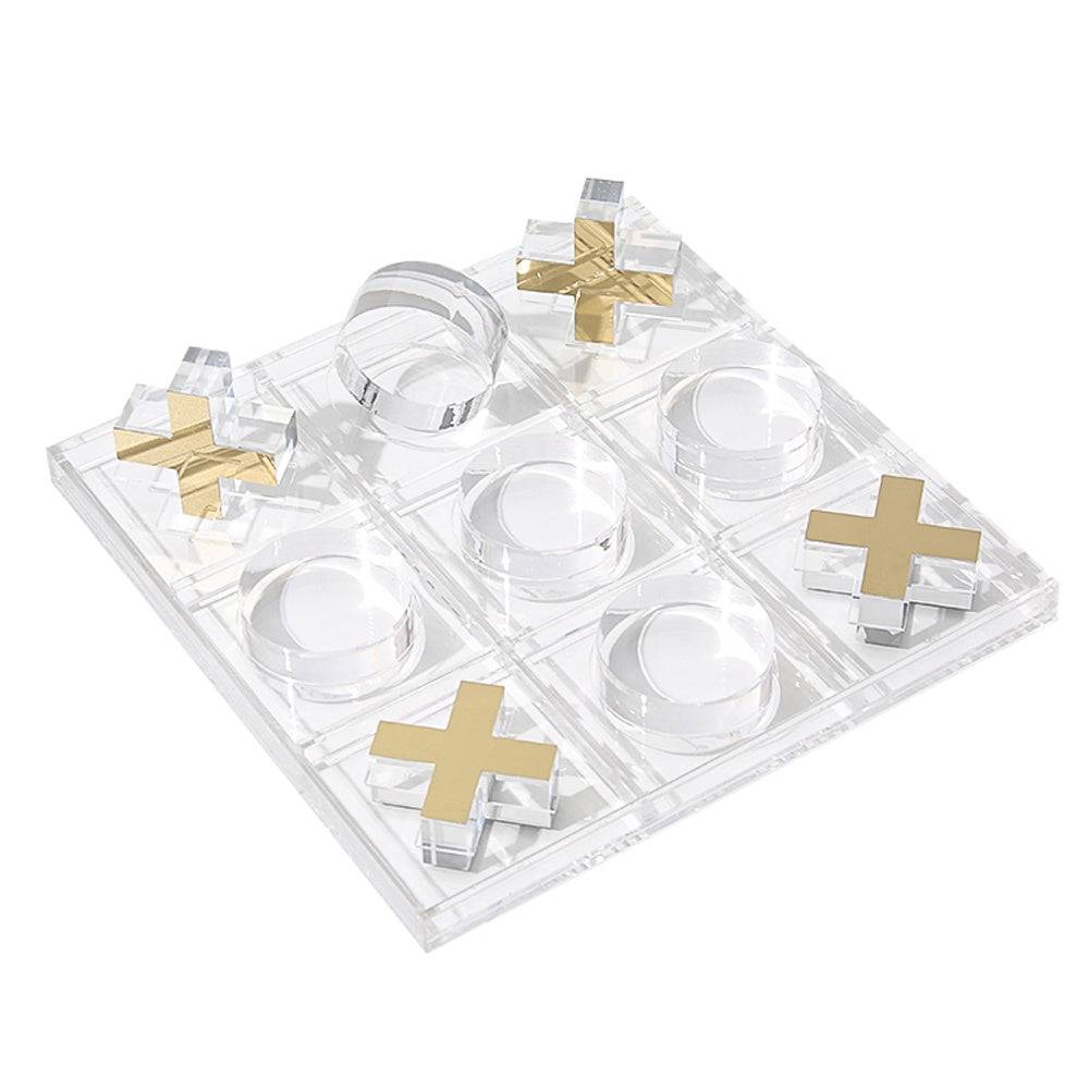 Gold & Clear Acrylic Board Game Fd-Yl21020 -  Home Decor Figurines - ebarza Furniture UAE | Shop Modern Furniture in Abu Dhabi & Dubai - مفروشات ايبازرا في الامارات | تسوق اثاث عصري وديكورات مميزة في دبي وابوظبي