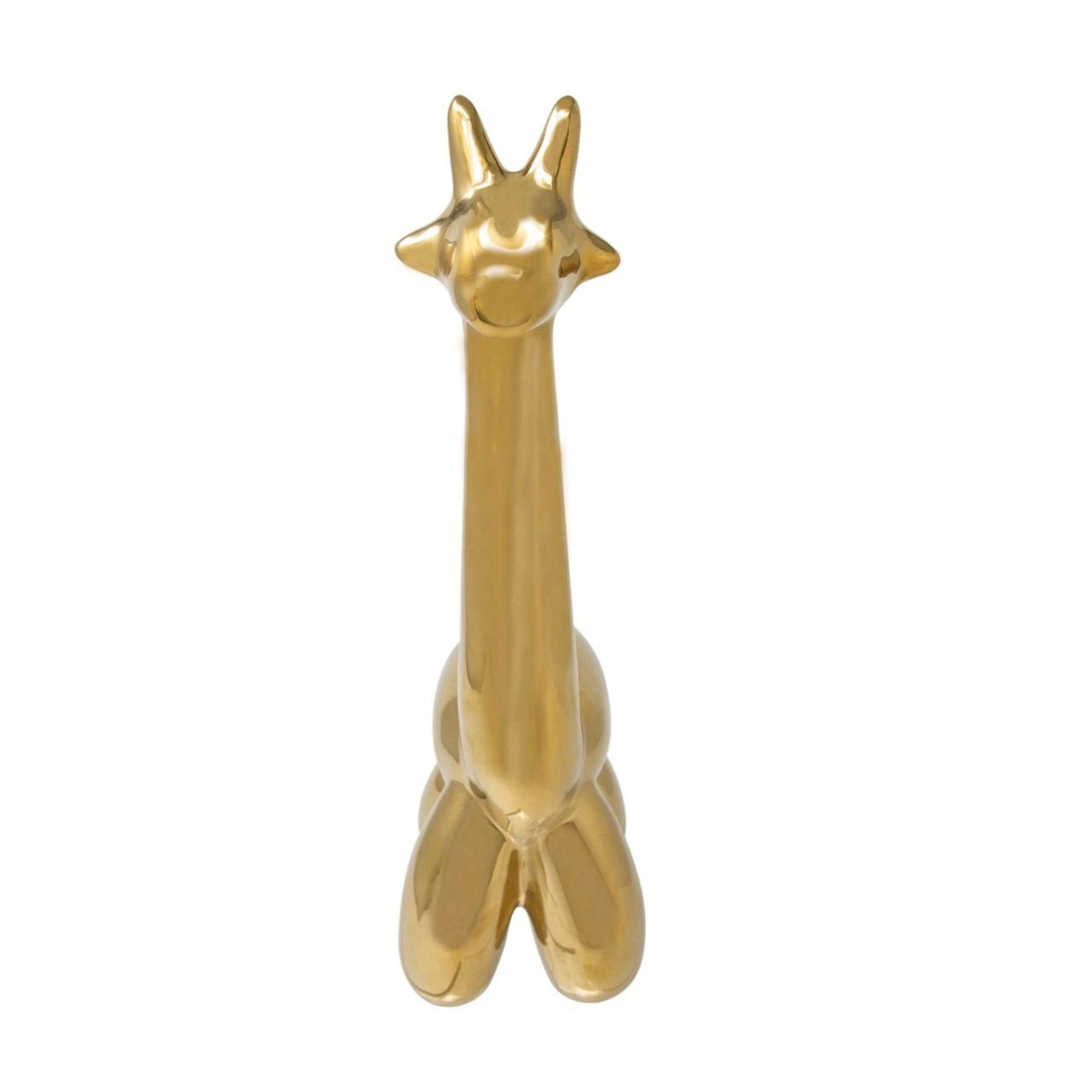 Gold Giraffe Balloon Animal 13655-01 -  Home Decor Figurines - ebarza Furniture UAE | Shop Modern Furniture in Abu Dhabi & Dubai - مفروشات ايبازرا في الامارات | تسوق اثاث عصري وديكورات مميزة في دبي وابوظبي
