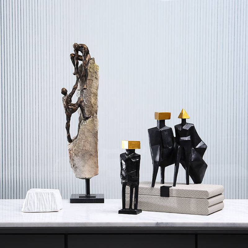 Golden Block Figure Decoration-A Fa-Sz2015A -  Home Decor Figurines - ebarza Furniture UAE | Shop Modern Furniture in Abu Dhabi & Dubai - مفروشات ايبازرا في الامارات | تسوق اثاث عصري وديكورات مميزة في دبي وابوظبي