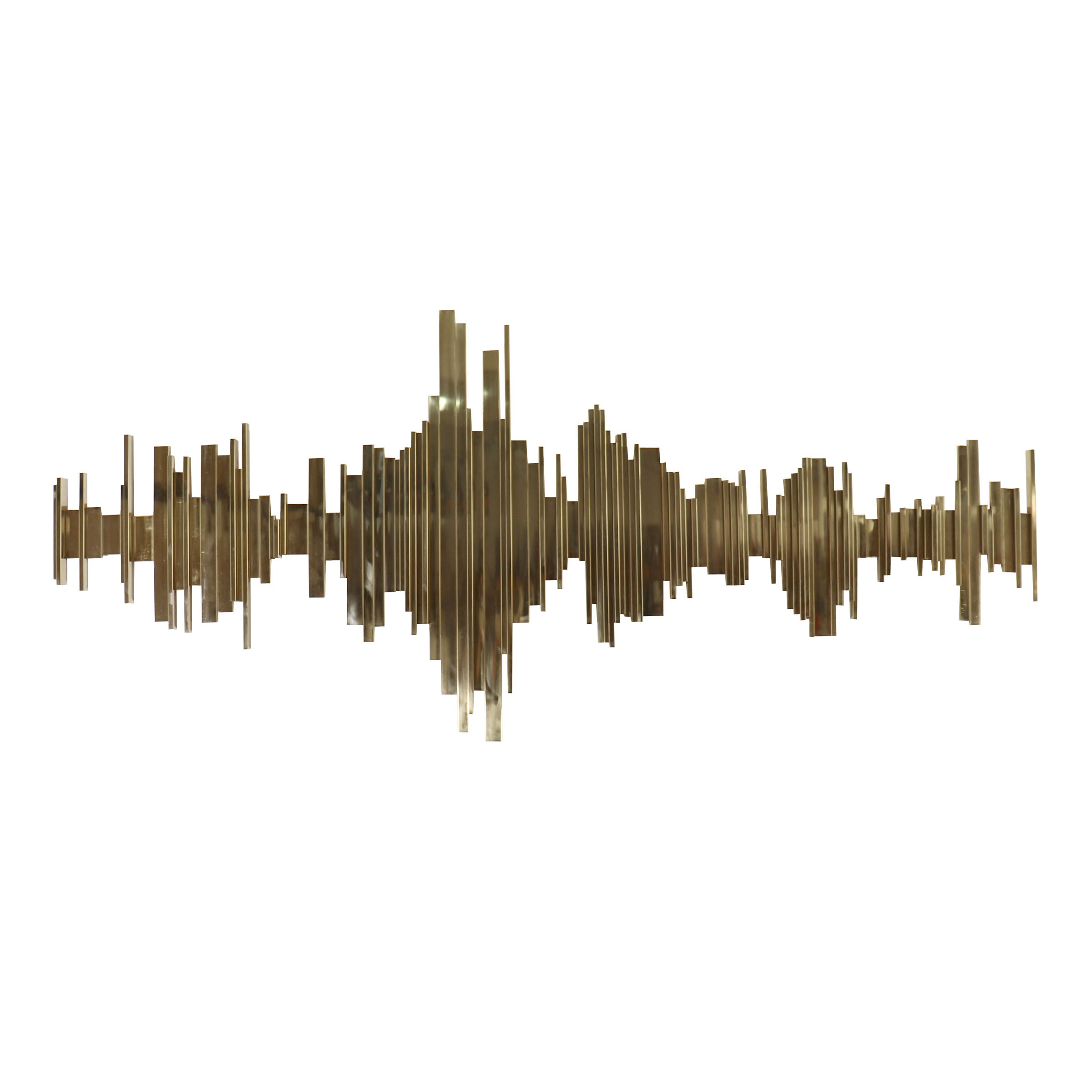 Pre-order 25 Days Delivery Golden Waves Handcrafted Stainless Steel Artwork Bg2020104 -  Artwork - ebarza Furniture UAE | Shop Modern Furniture in Abu Dhabi & Dubai - مفروشات ايبازرا في الامارات | تسوق اثاث عصري وديكورات مميزة في دبي وابوظبي