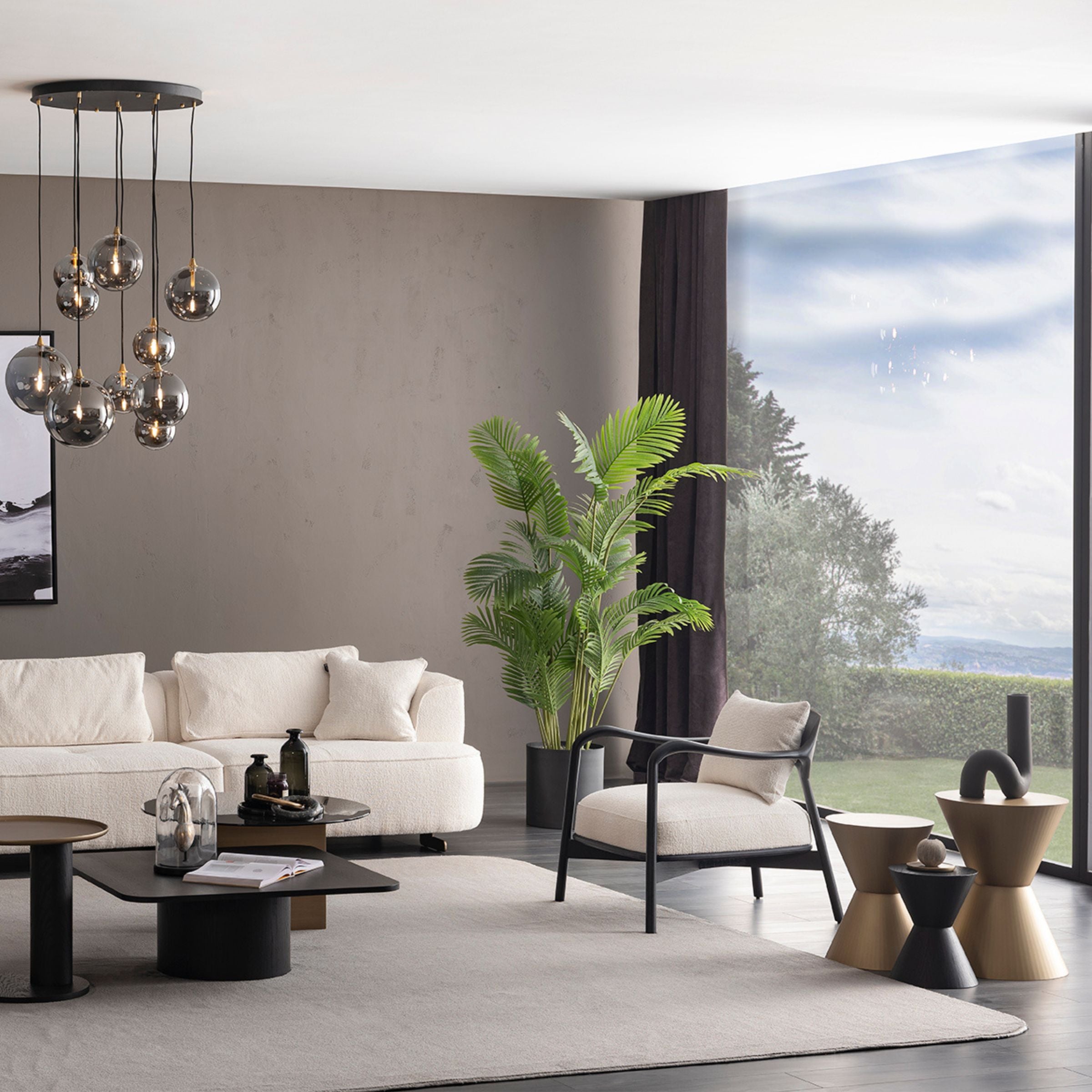 GRANDE BUTTON SIDE TABLE BIG ORXGRND-STB42 -  Side Tables - ebarza Furniture UAE | Shop Modern Furniture in Abu Dhabi & Dubai - مفروشات ايبازرا في الامارات | تسوق اثاث عصري وديكورات مميزة في دبي وابوظبي