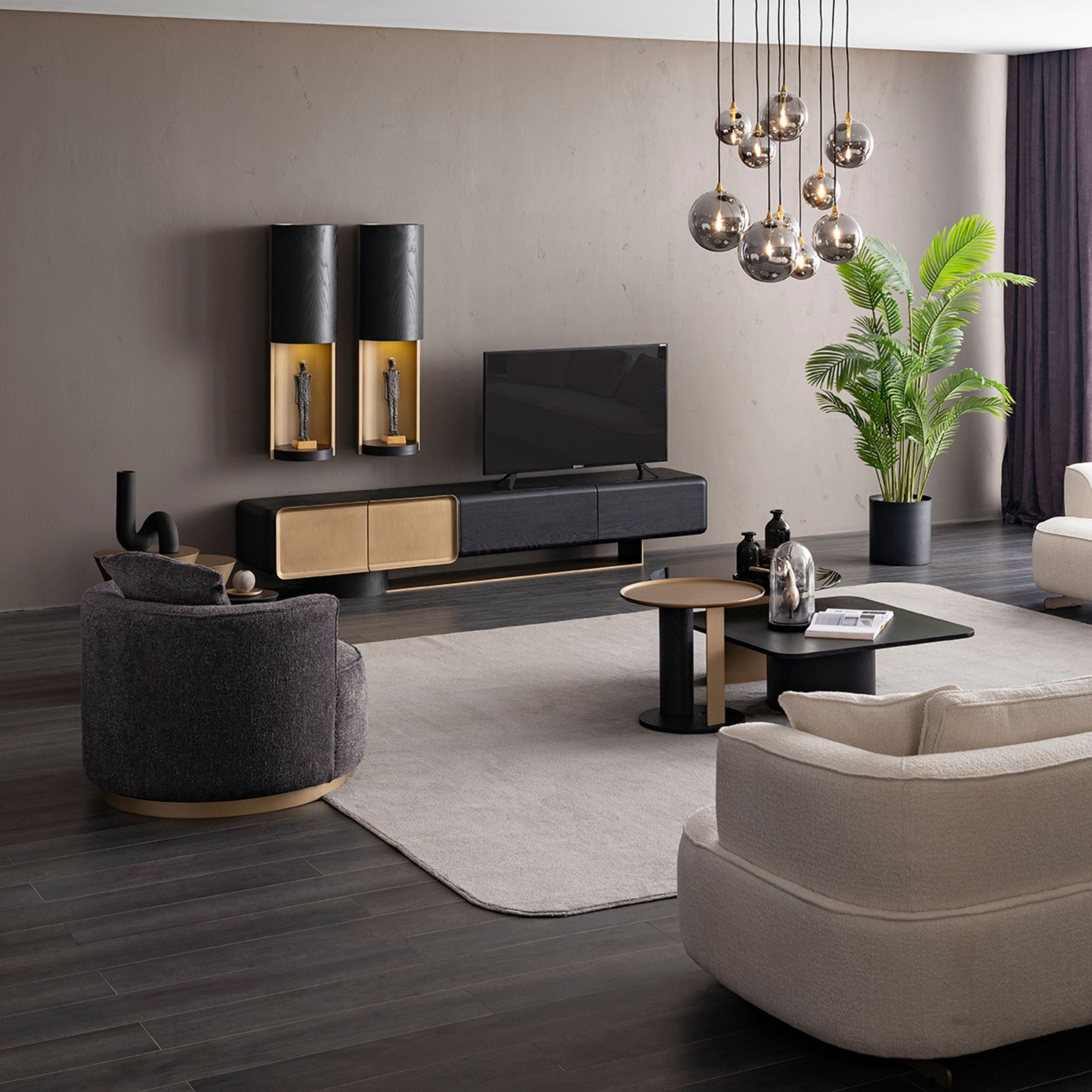 Grande Set of 2 Wall shelves  ORXGRND-TVU255 -  TV Units - ebarza Furniture UAE | Shop Modern Furniture in Abu Dhabi & Dubai - مفروشات ايبازرا في الامارات | تسوق اثاث عصري وديكورات مميزة في دبي وابوظبي