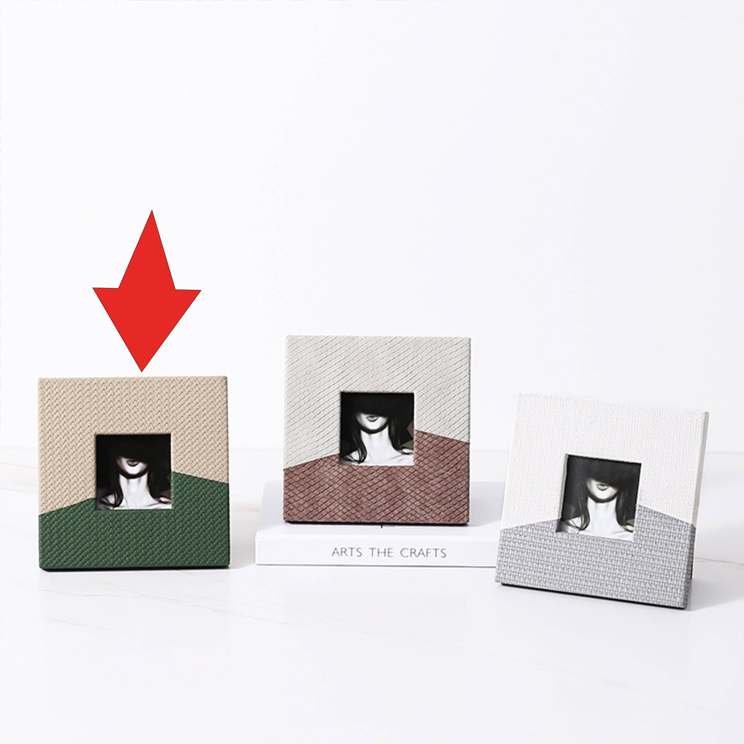 Gray & Green Photo Frame-B Fb-Pg2145D -  Photo Frames - ebarza Furniture UAE | Shop Modern Furniture in Abu Dhabi & Dubai - مفروشات ايبازرا في الامارات | تسوق اثاث عصري وديكورات مميزة في دبي وابوظبي
