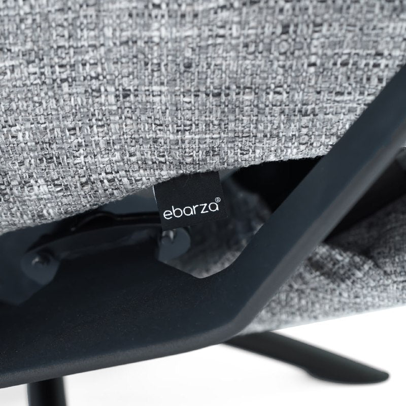 Gray Relax Swivel and Recliner Lounge Chair With Black Legs  SL-HJ5828MFM -  Lounge Chairs - ebarza Furniture UAE | Shop Modern Furniture in Abu Dhabi & Dubai - مفروشات ايبازرا في الامارات | تسوق اثاث عصري وديكورات مميزة في دبي وابوظبي