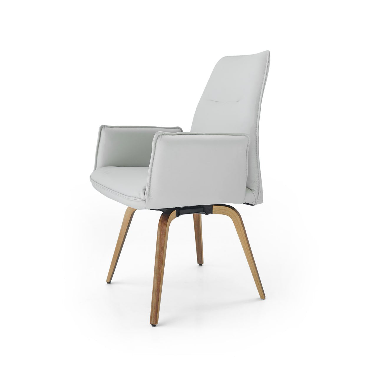 Gray Swivel Dining Chair SL-HJ9082 -  Chairs - ebarza Furniture UAE | Shop Modern Furniture in Abu Dhabi & Dubai - مفروشات ايبازرا في الامارات | تسوق اثاث عصري وديكورات مميزة في دبي وابوظبي