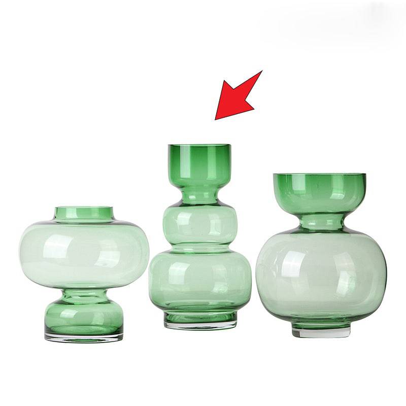 Green Globe Vase-A Fb-Zs2024A -  Vases - ebarza Furniture UAE | Shop Modern Furniture in Abu Dhabi & Dubai - مفروشات ايبازرا في الامارات | تسوق اثاث عصري وديكورات مميزة في دبي وابوظبي