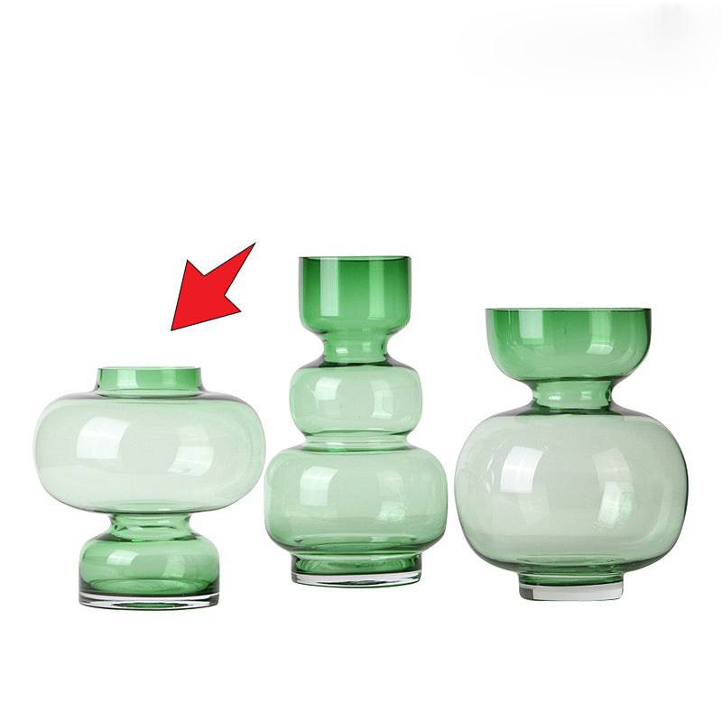 Green Globe Vase-C Fb-Zs2024C -  Vases - ebarza Furniture UAE | Shop Modern Furniture in Abu Dhabi & Dubai - مفروشات ايبازرا في الامارات | تسوق اثاث عصري وديكورات مميزة في دبي وابوظبي