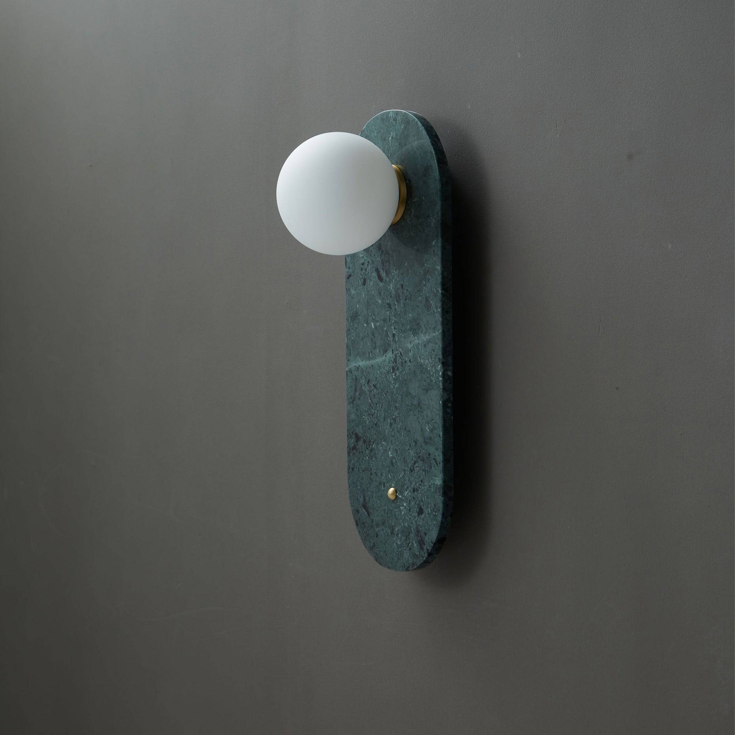 Green Marble Wall Lamp 6617-Gn -  Wall Lamps - ebarza Furniture UAE | Shop Modern Furniture in Abu Dhabi & Dubai - مفروشات ايبازرا في الامارات | تسوق اثاث عصري وديكورات مميزة في دبي وابوظبي