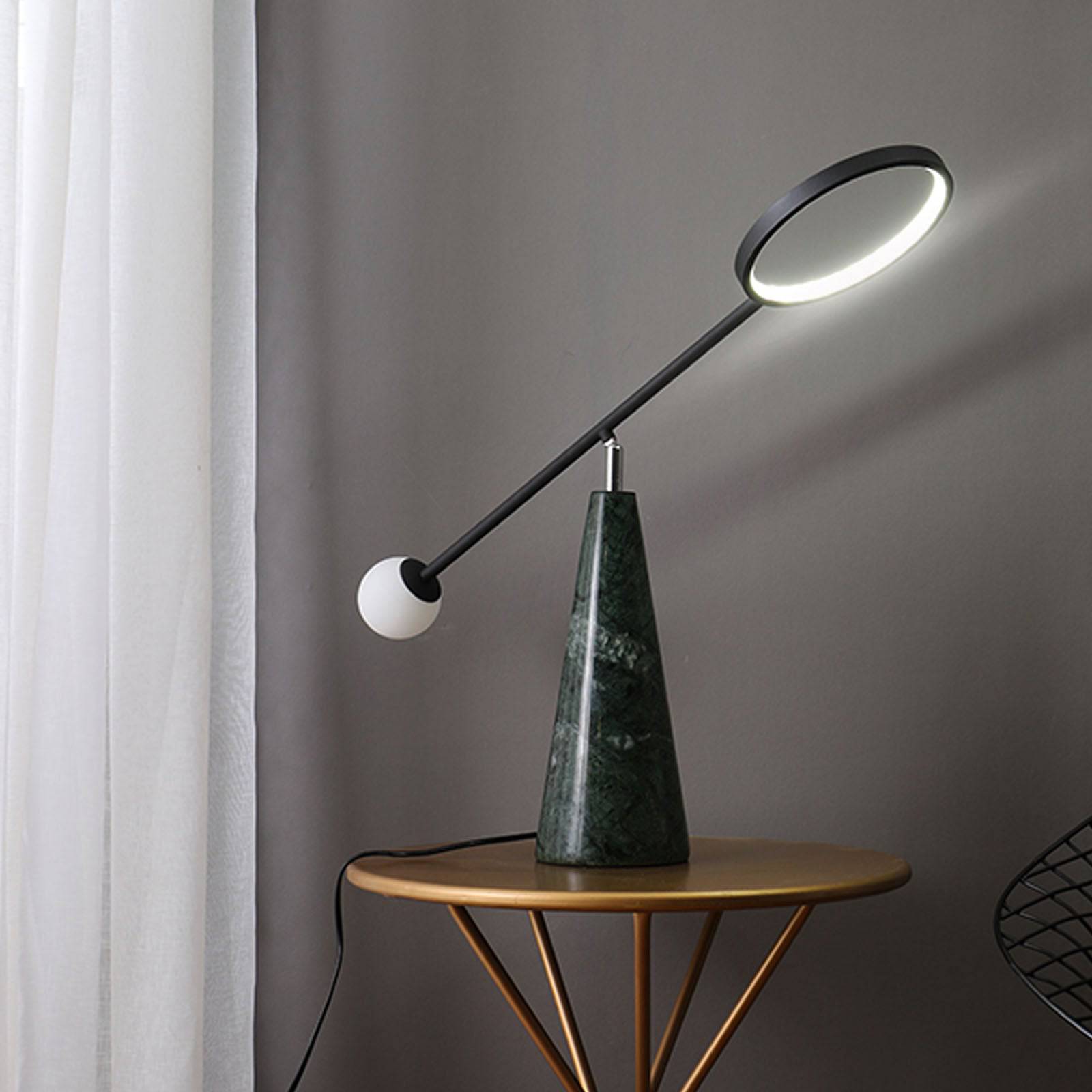 Greve  Marble Table Lamp  Cy-New-065 -  Desk\table Lamps - ebarza Furniture UAE | Shop Modern Furniture in Abu Dhabi & Dubai - مفروشات ايبازرا في الامارات | تسوق اثاث عصري وديكورات مميزة في دبي وابوظبي