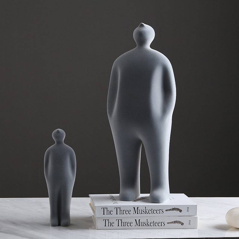 Grey Figure Decoration-A  Fa-Sz2013A -  Home Decor Figurines - ebarza Furniture UAE | Shop Modern Furniture in Abu Dhabi & Dubai - مفروشات ايبازرا في الامارات | تسوق اثاث عصري وديكورات مميزة في دبي وابوظبي