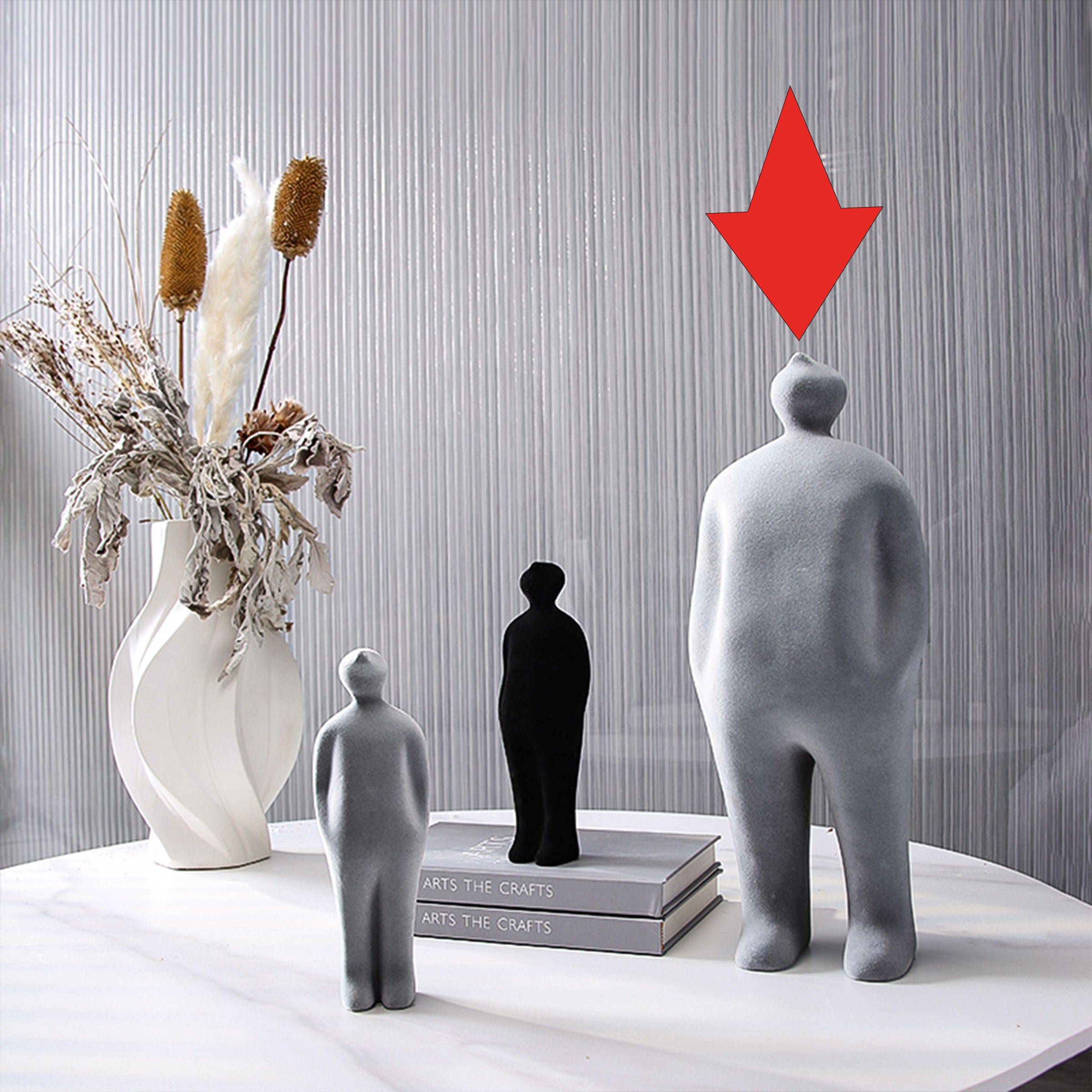 Grey Figure Decoration-A  Fa-Sz2013A -  Home Decor Figurines - ebarza Furniture UAE | Shop Modern Furniture in Abu Dhabi & Dubai - مفروشات ايبازرا في الامارات | تسوق اثاث عصري وديكورات مميزة في دبي وابوظبي