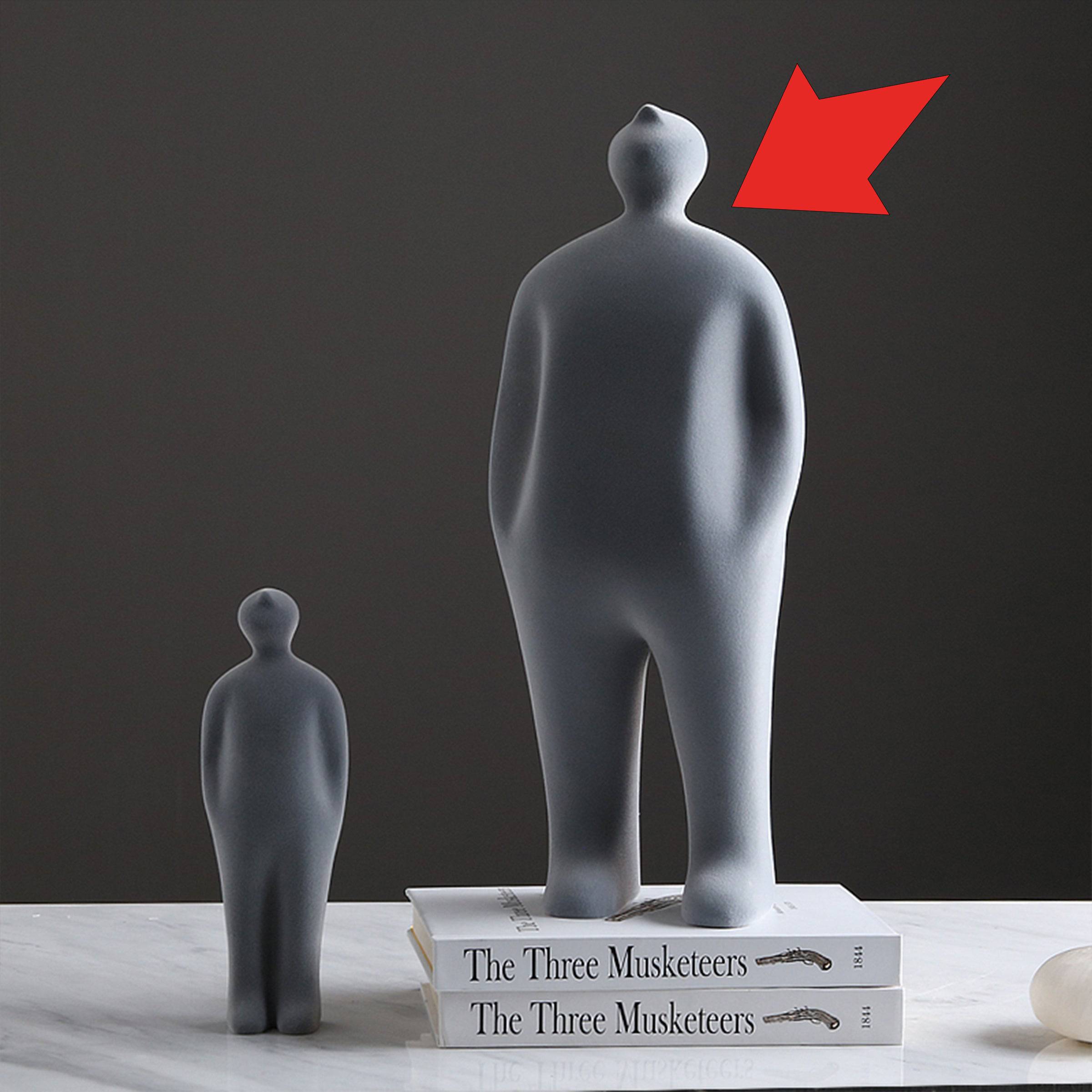 Grey Figure Decoration-A  Fa-Sz2013A -  Home Decor Figurines - ebarza Furniture UAE | Shop Modern Furniture in Abu Dhabi & Dubai - مفروشات ايبازرا في الامارات | تسوق اثاث عصري وديكورات مميزة في دبي وابوظبي