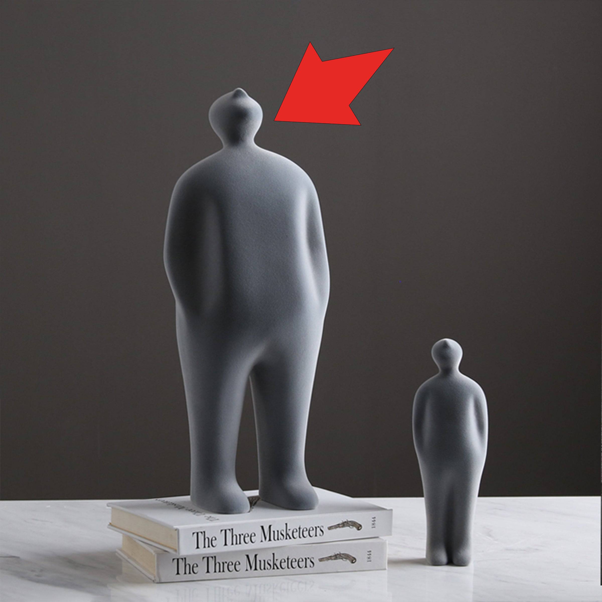 Grey Figure Decoration-A  Fa-Sz2013A -  Home Decor Figurines - ebarza Furniture UAE | Shop Modern Furniture in Abu Dhabi & Dubai - مفروشات ايبازرا في الامارات | تسوق اثاث عصري وديكورات مميزة في دبي وابوظبي
