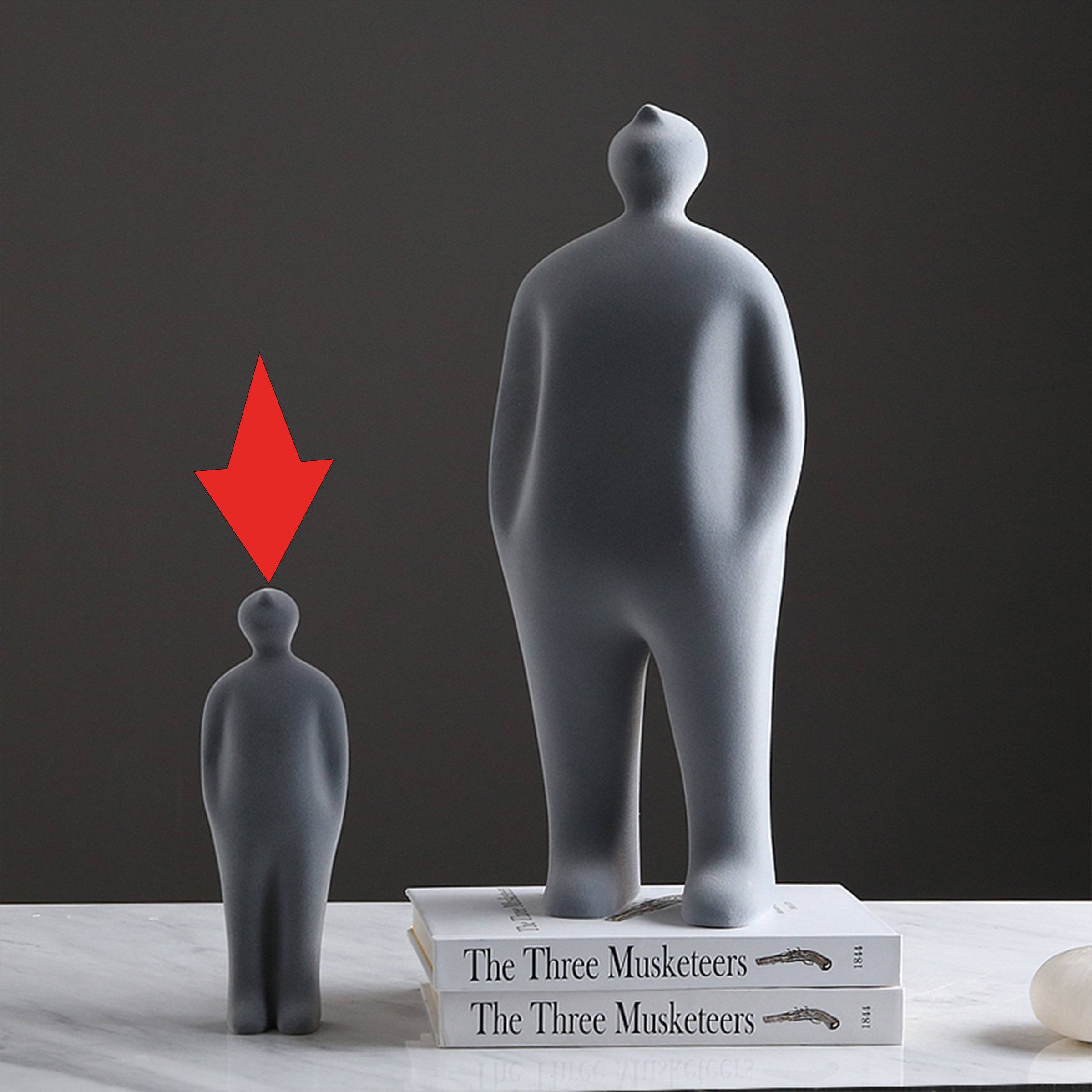 Grey Figure Decoration-B Fa-Sz2013B -  Home Decor Figurines - ebarza Furniture UAE | Shop Modern Furniture in Abu Dhabi & Dubai - مفروشات ايبازرا في الامارات | تسوق اثاث عصري وديكورات مميزة في دبي وابوظبي
