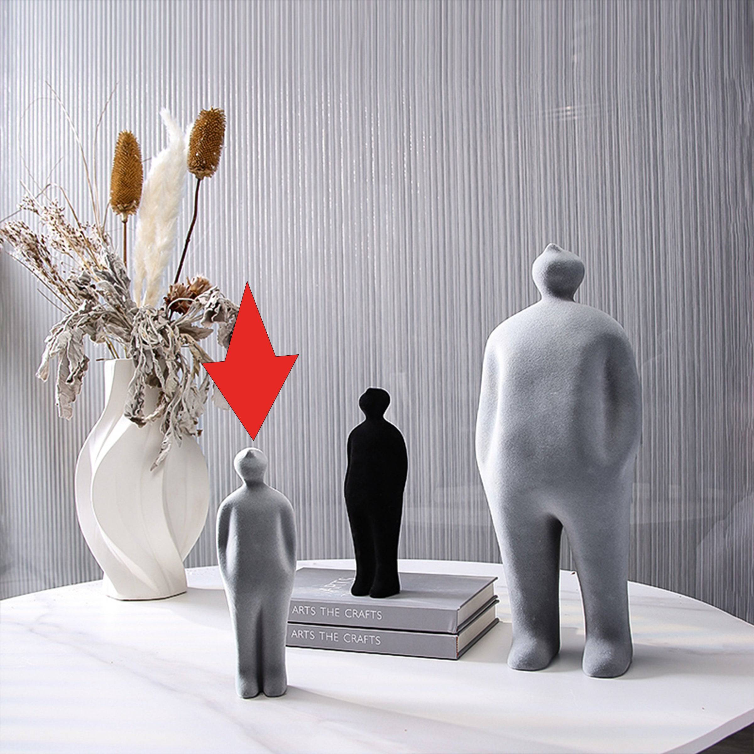 Grey Figure Decoration-B Fa-Sz2013B -  Home Decor Figurines - ebarza Furniture UAE | Shop Modern Furniture in Abu Dhabi & Dubai - مفروشات ايبازرا في الامارات | تسوق اثاث عصري وديكورات مميزة في دبي وابوظبي