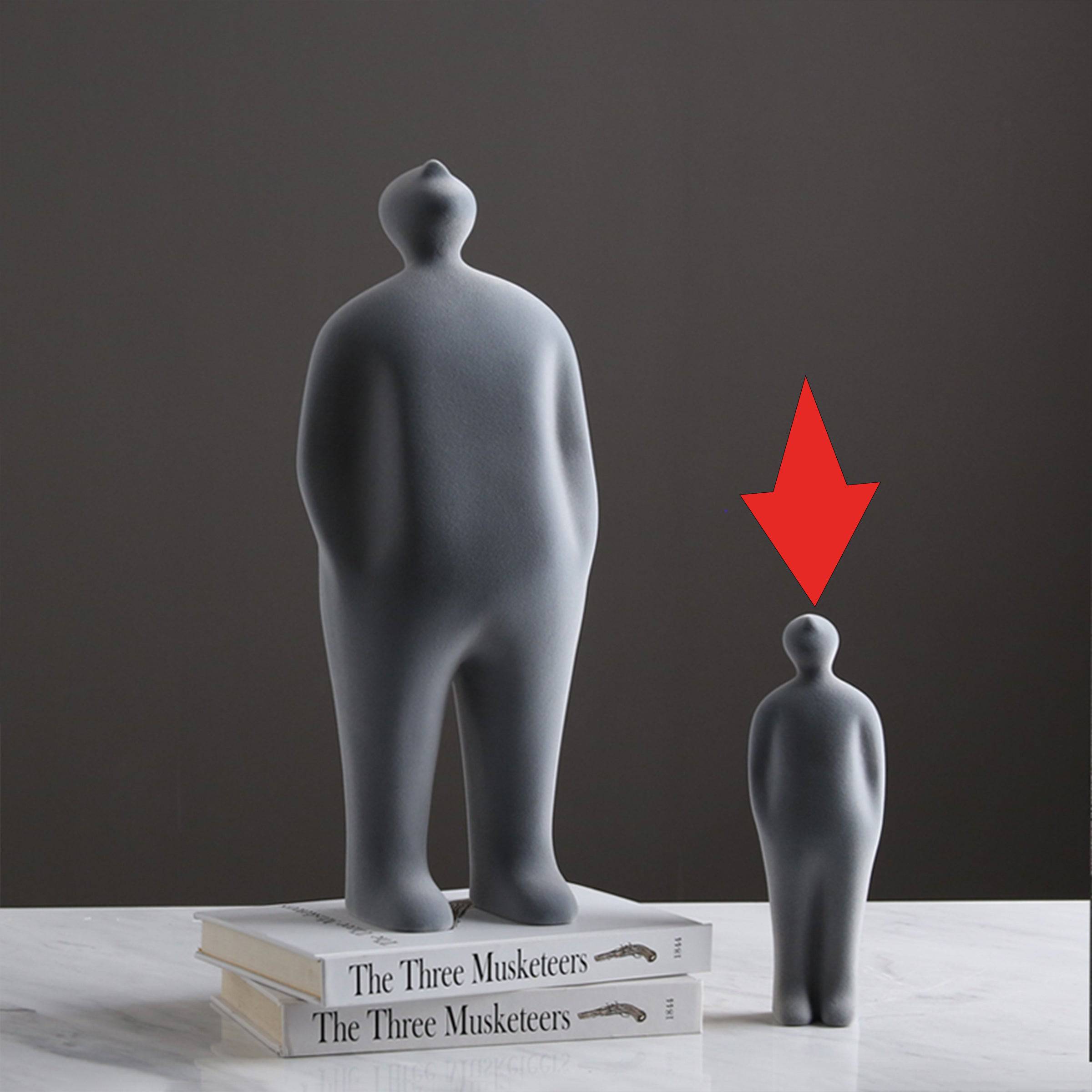 Grey Figure Decoration-B Fa-Sz2013B -  Home Decor Figurines - ebarza Furniture UAE | Shop Modern Furniture in Abu Dhabi & Dubai - مفروشات ايبازرا في الامارات | تسوق اثاث عصري وديكورات مميزة في دبي وابوظبي